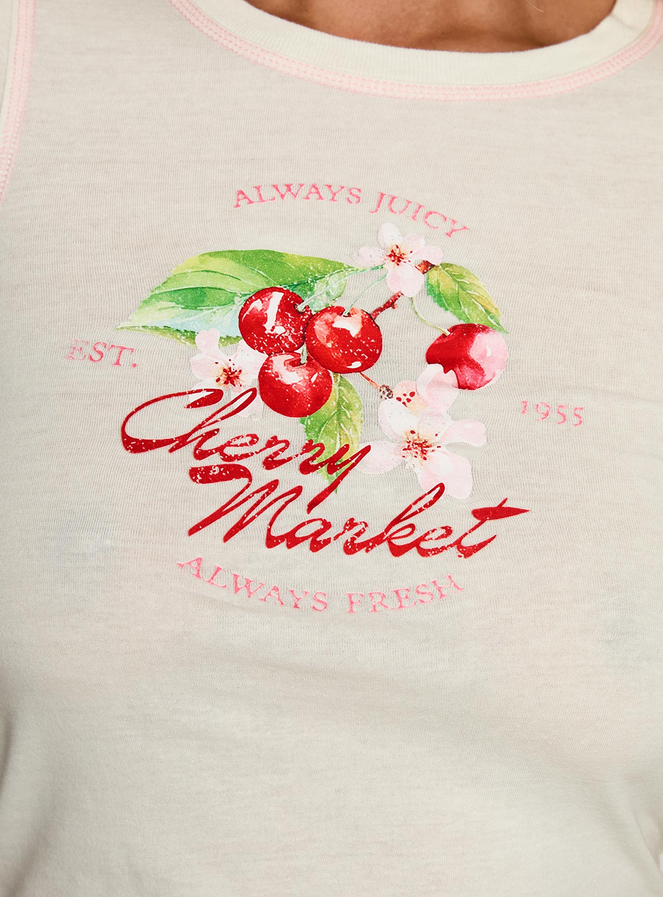 Cherry Market Top White - Image 6