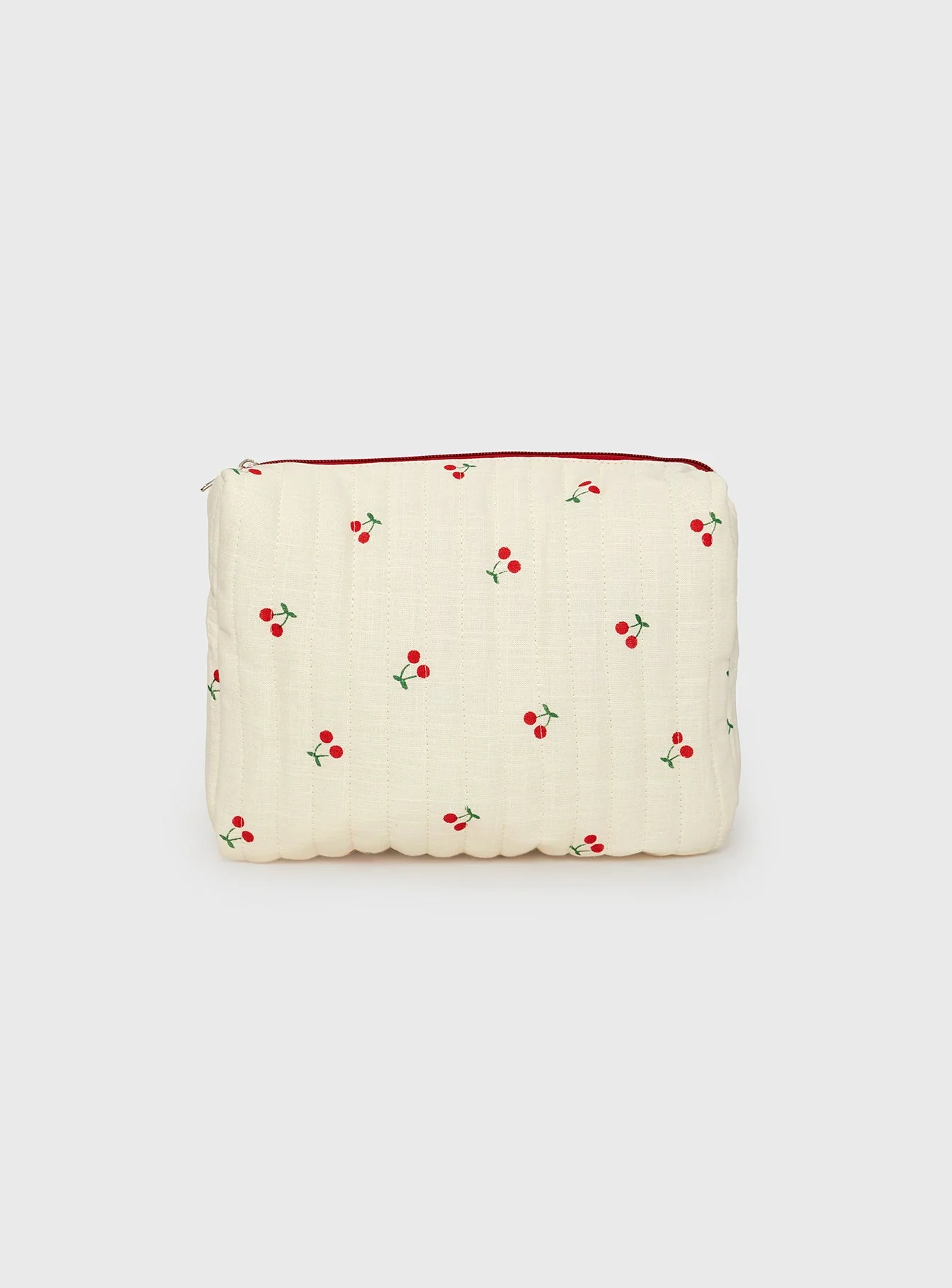 Cherry Time Makeup Bag White - Image 2