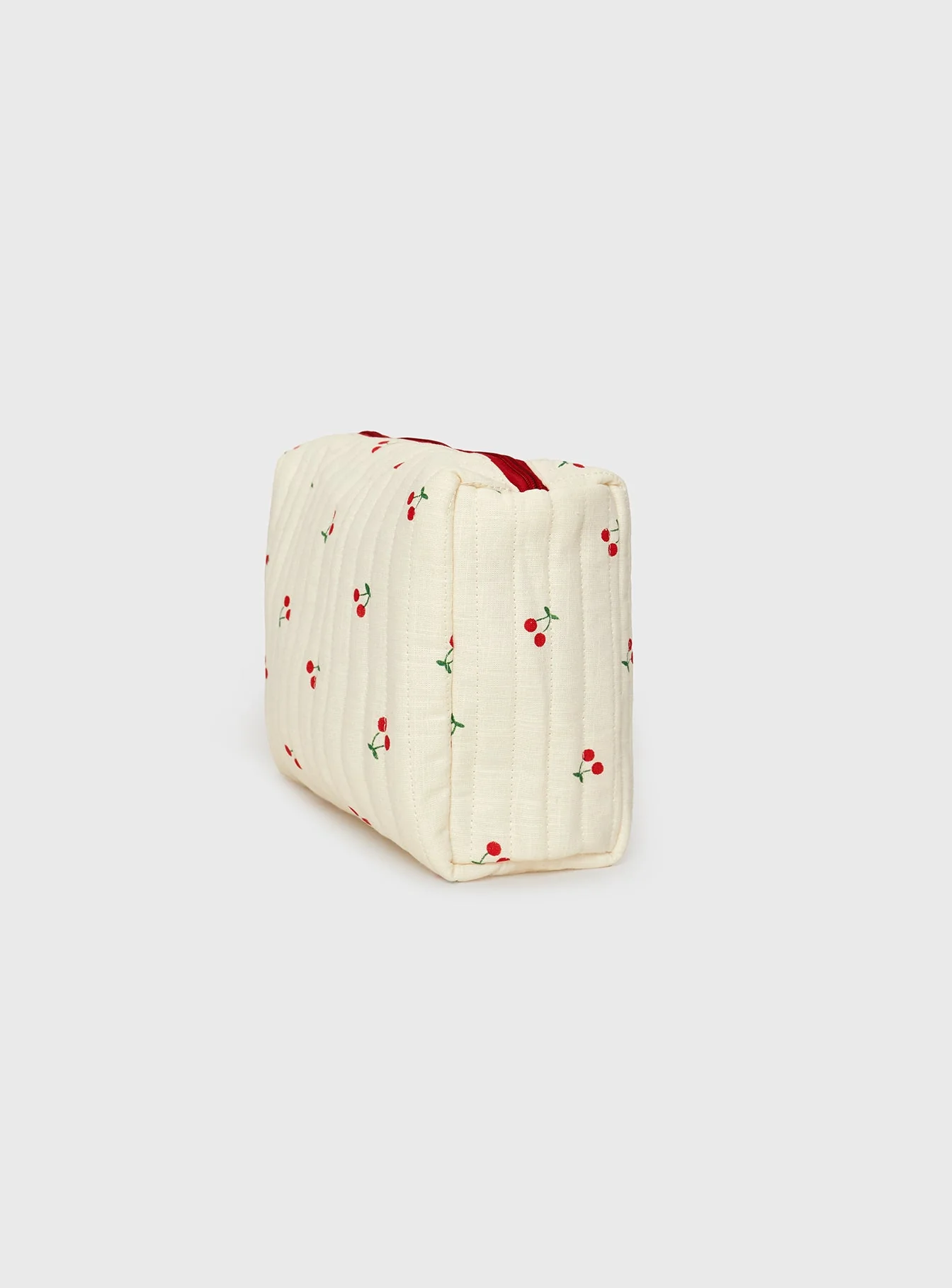 Cherry Time Makeup Bag White - Image 3