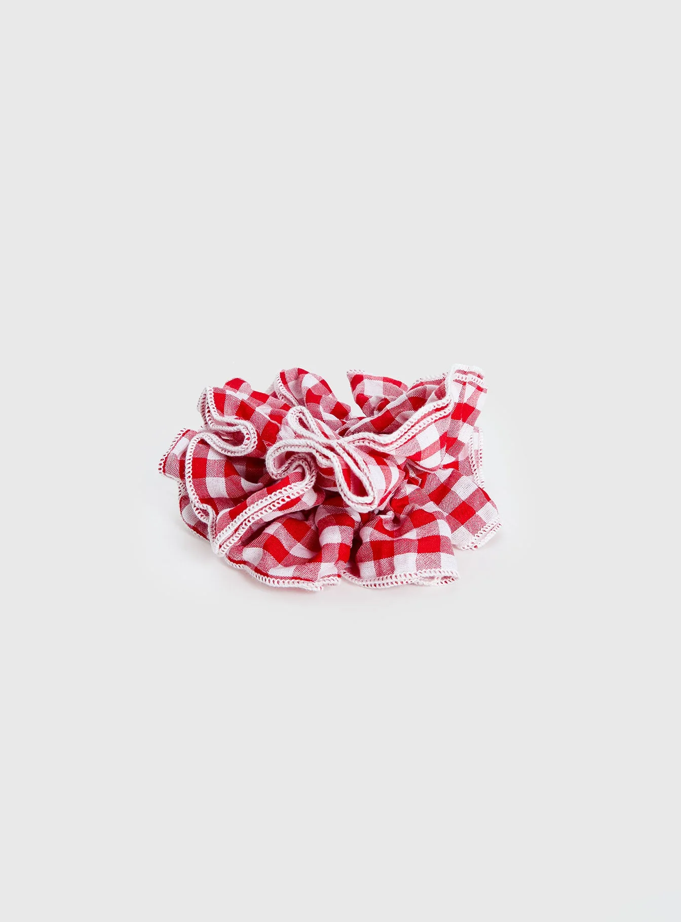 Cheshire Scrunchie Red Gingham - Image 3