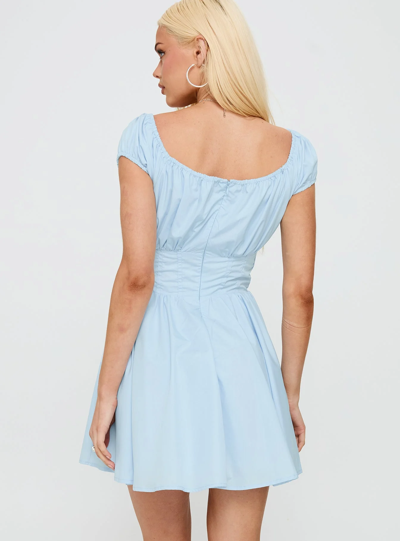Christabelle Mini Dress Blue - Image 4