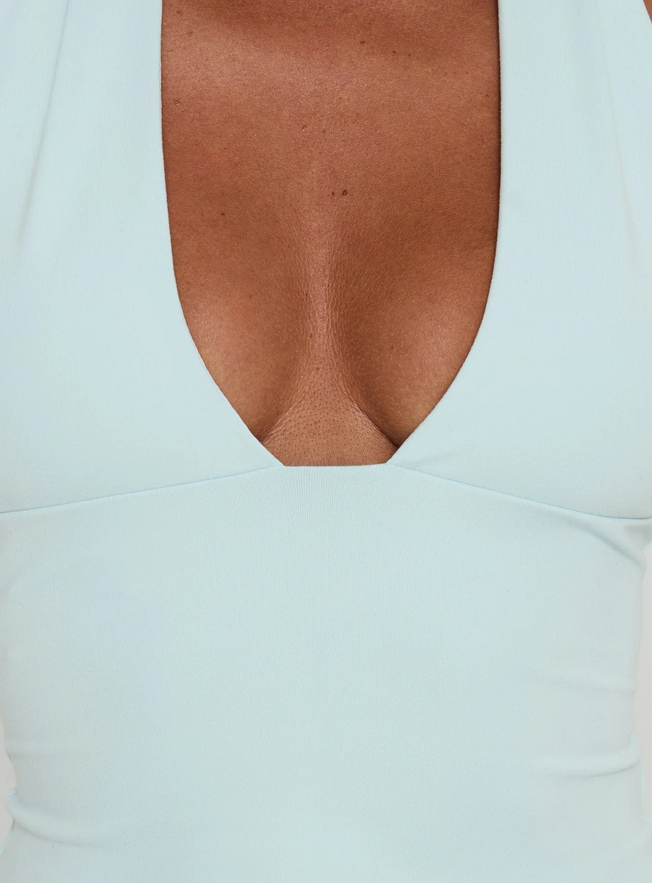 Daily Define Halter Tank Top Blue - Image 6