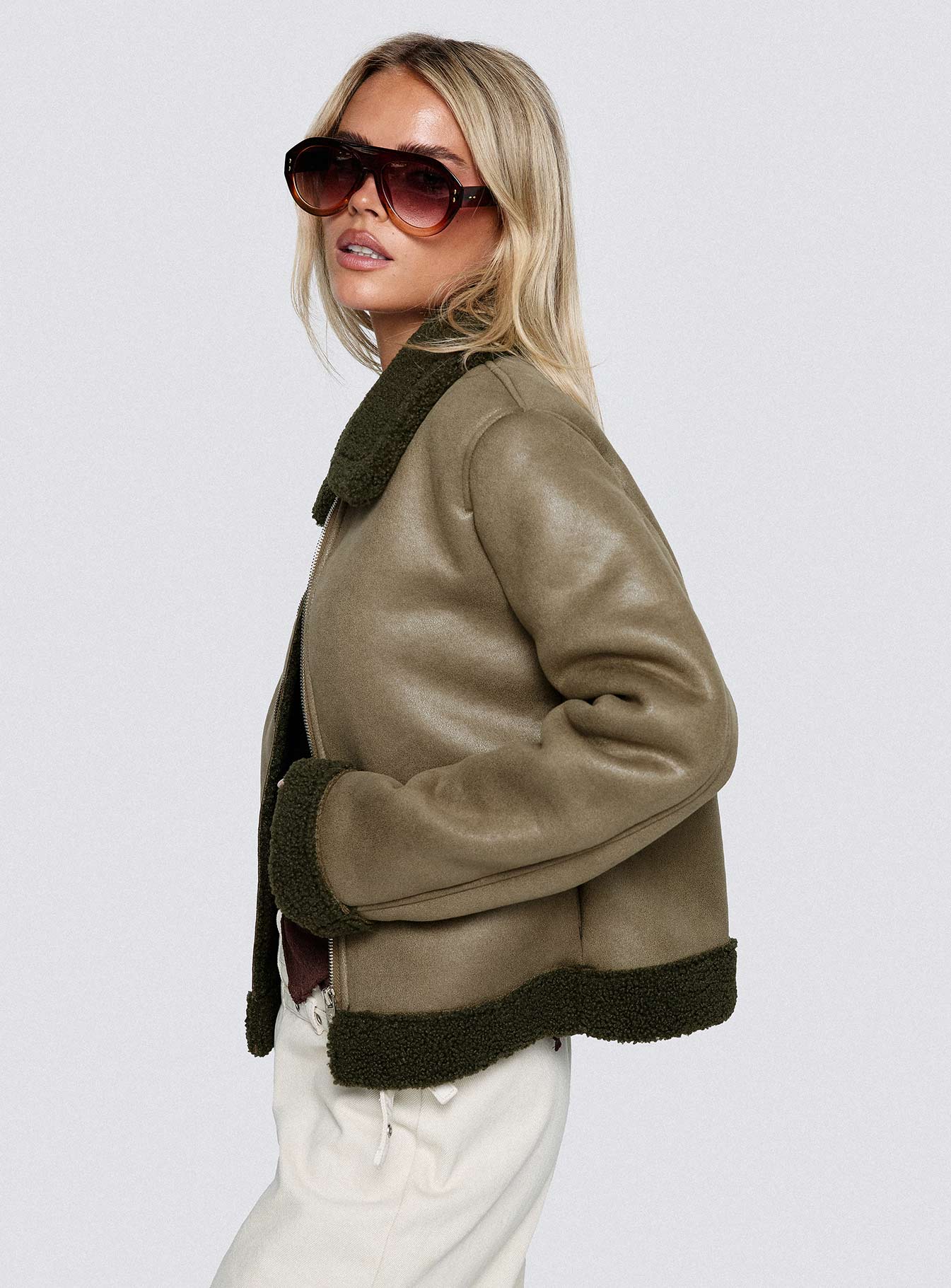 Codenames Collared Jacket Green - Image 8