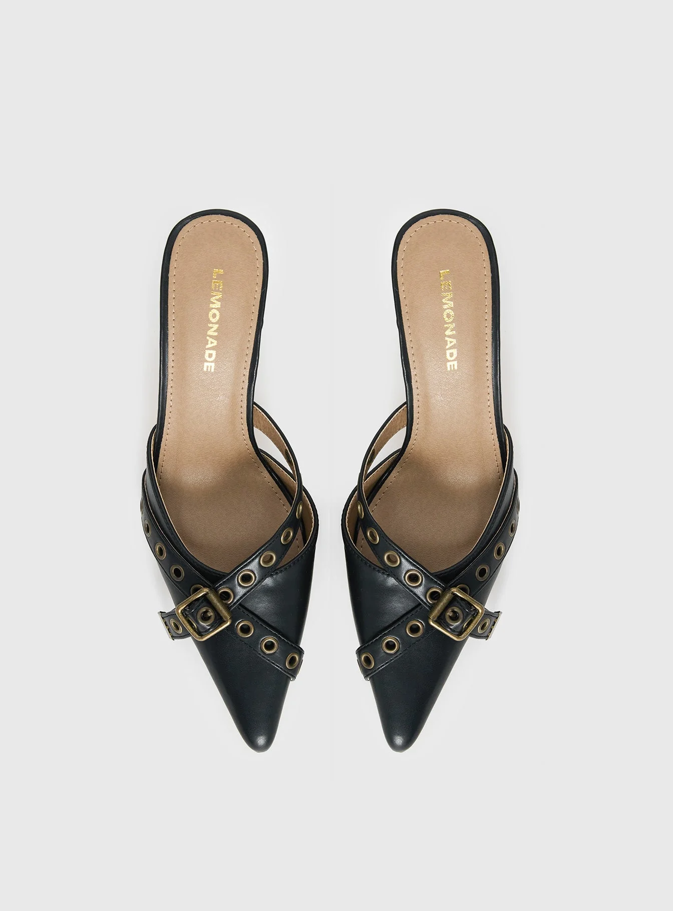 Compelling Pointed Toe Heels Black - Image 5
