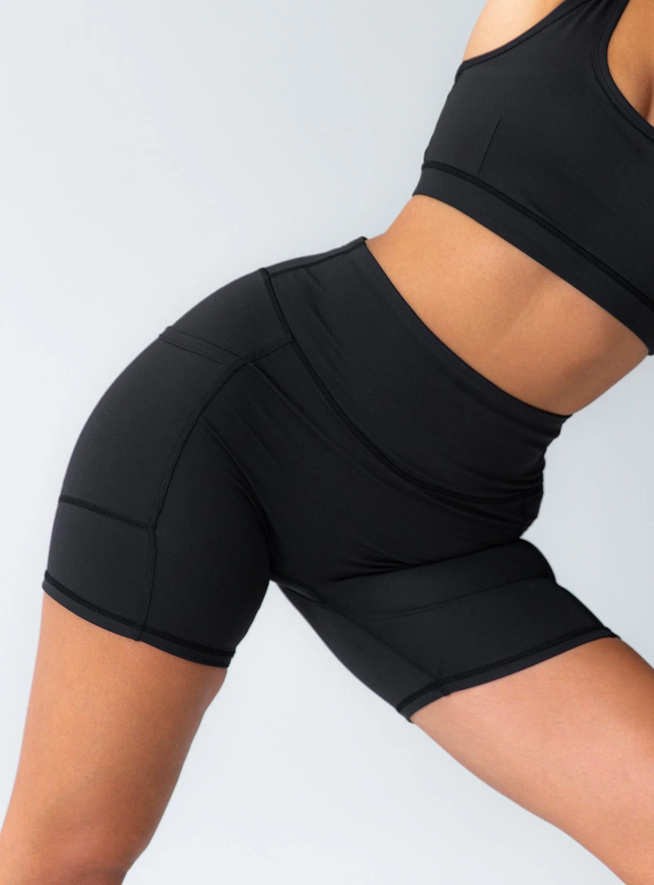 Conquer Activewear Shorts Black - Image 4