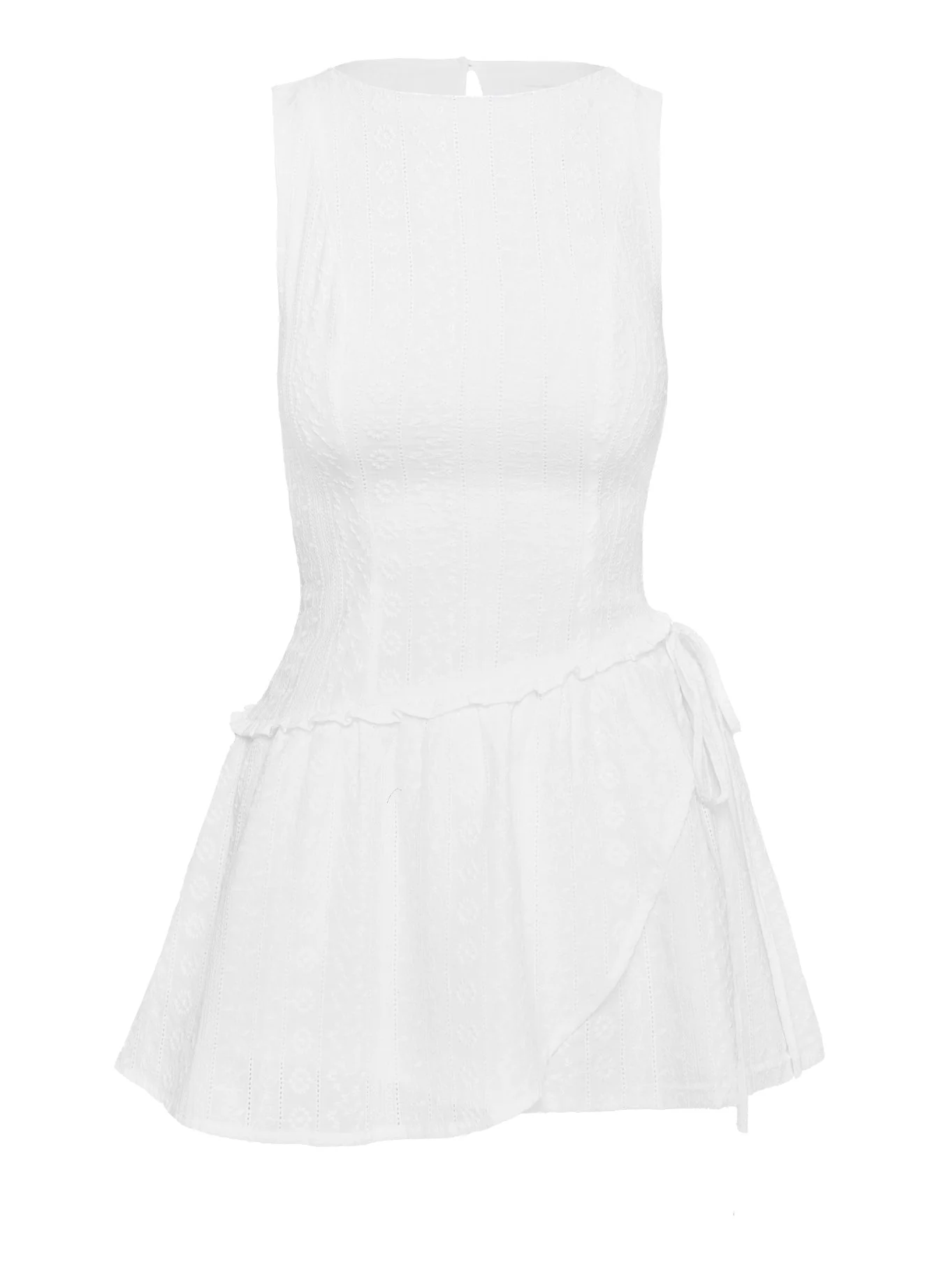 Cosie Mini Dress White - Image 5