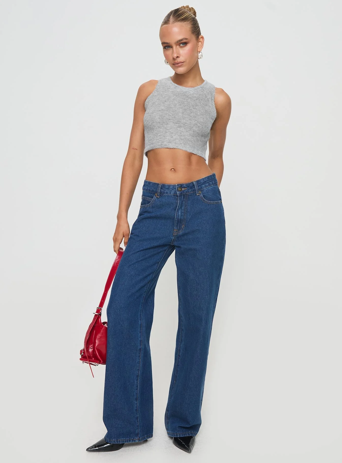 Crallie Knit Top Grey - Image 3