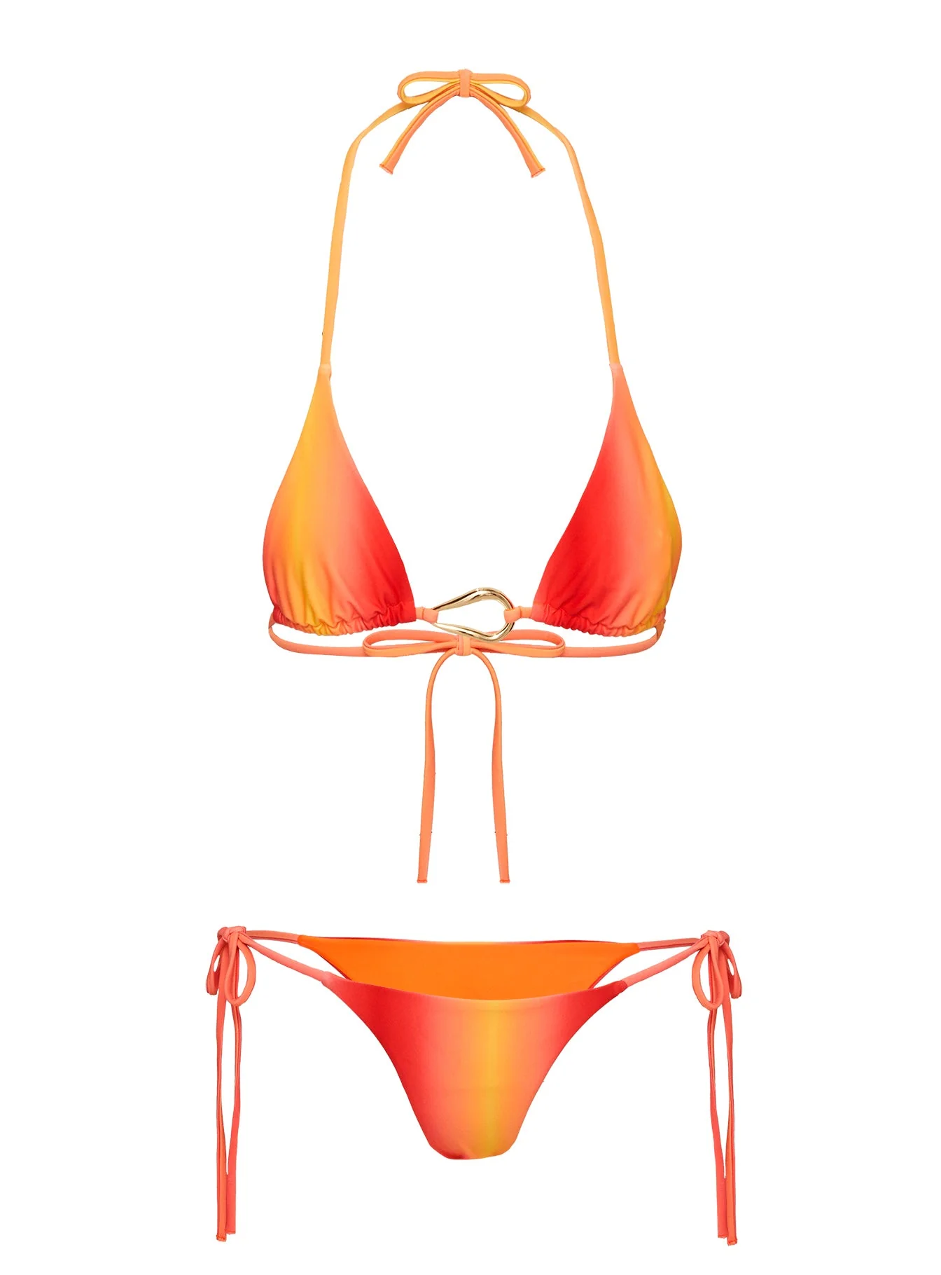 Crispy Bikini Bottoms Ombre Orange - Image 5