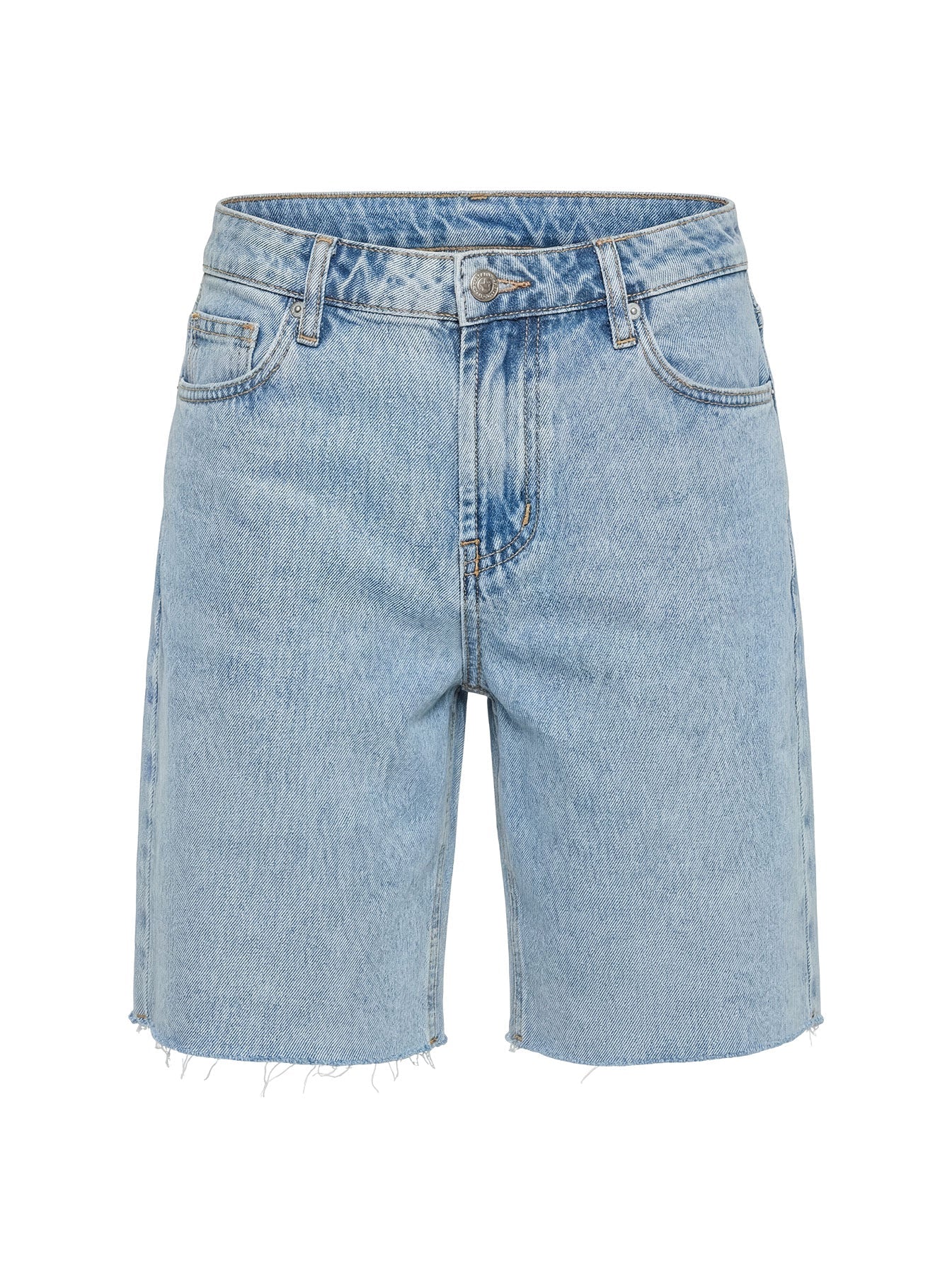 Cult Classic Longline Denim Shorts Light Blue Wash - Image 11