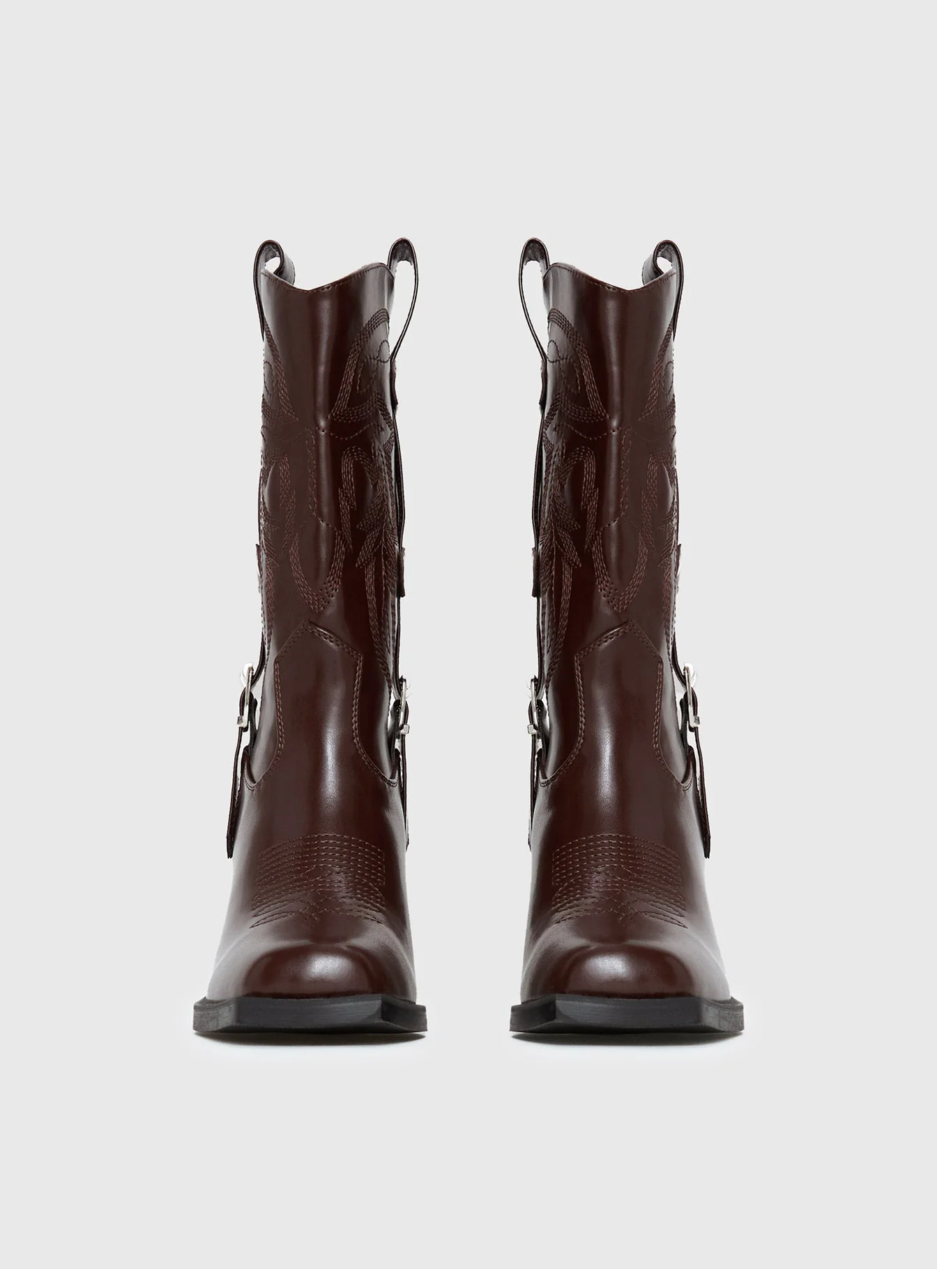 Cypress Western Boots Brown - Image 3