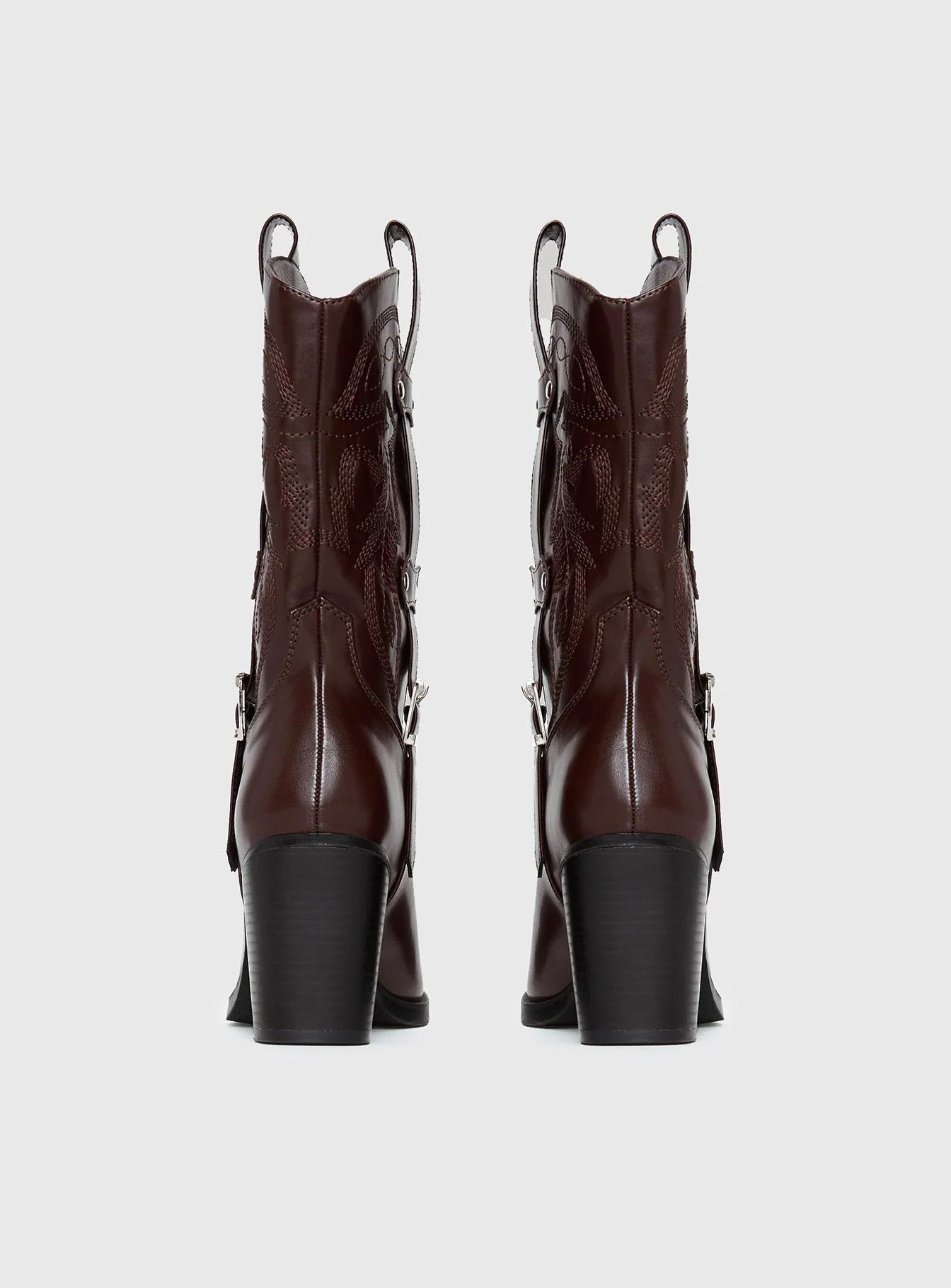Cypress Western Boots Brown - Image 4