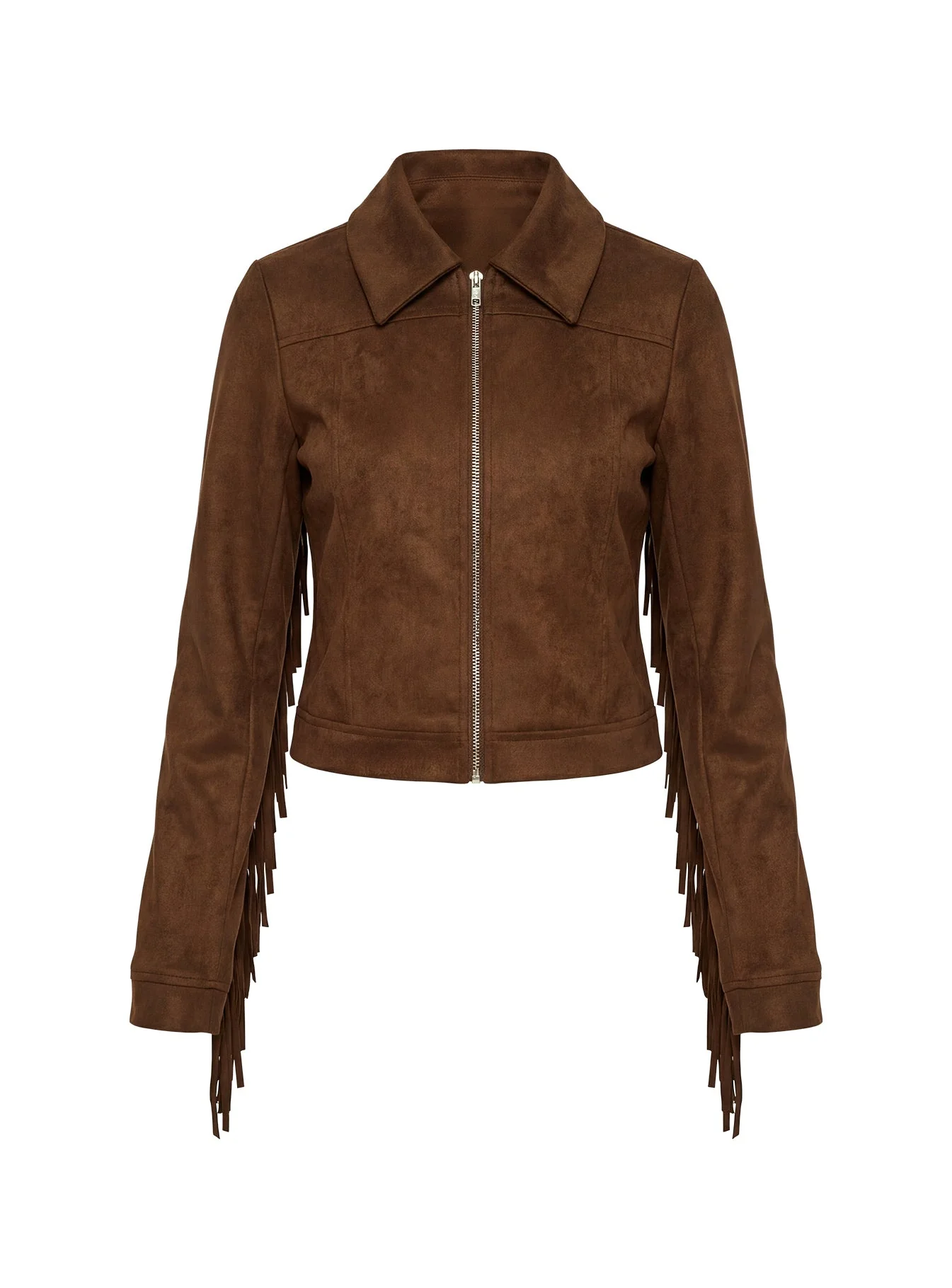 Dakohda Fringe Jacket Chocolate Brown - Image 10