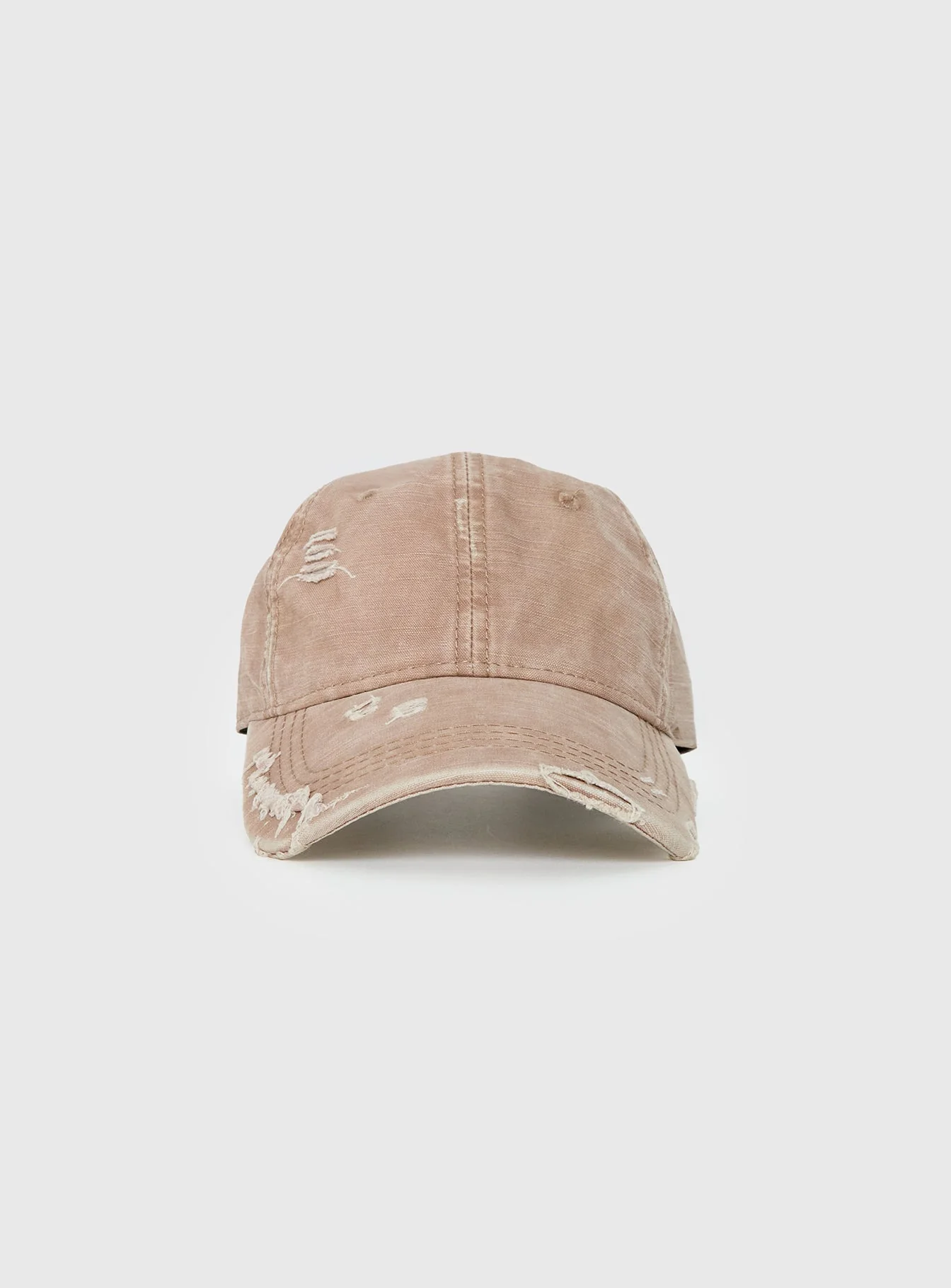 Damonica Distressed Cap Washed Mocha - Image 2