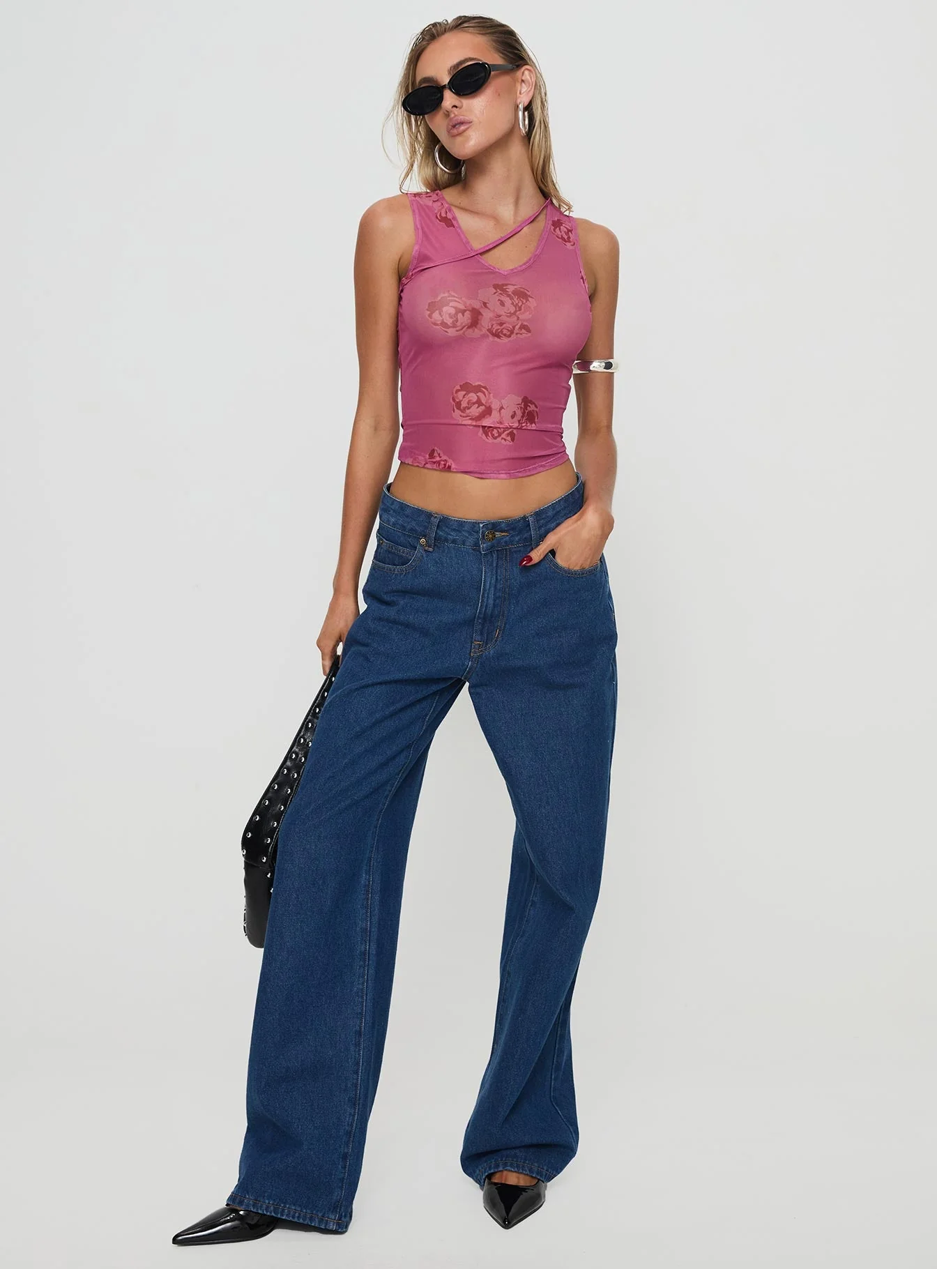 Dangelio Mesh Top Pink - Image 3