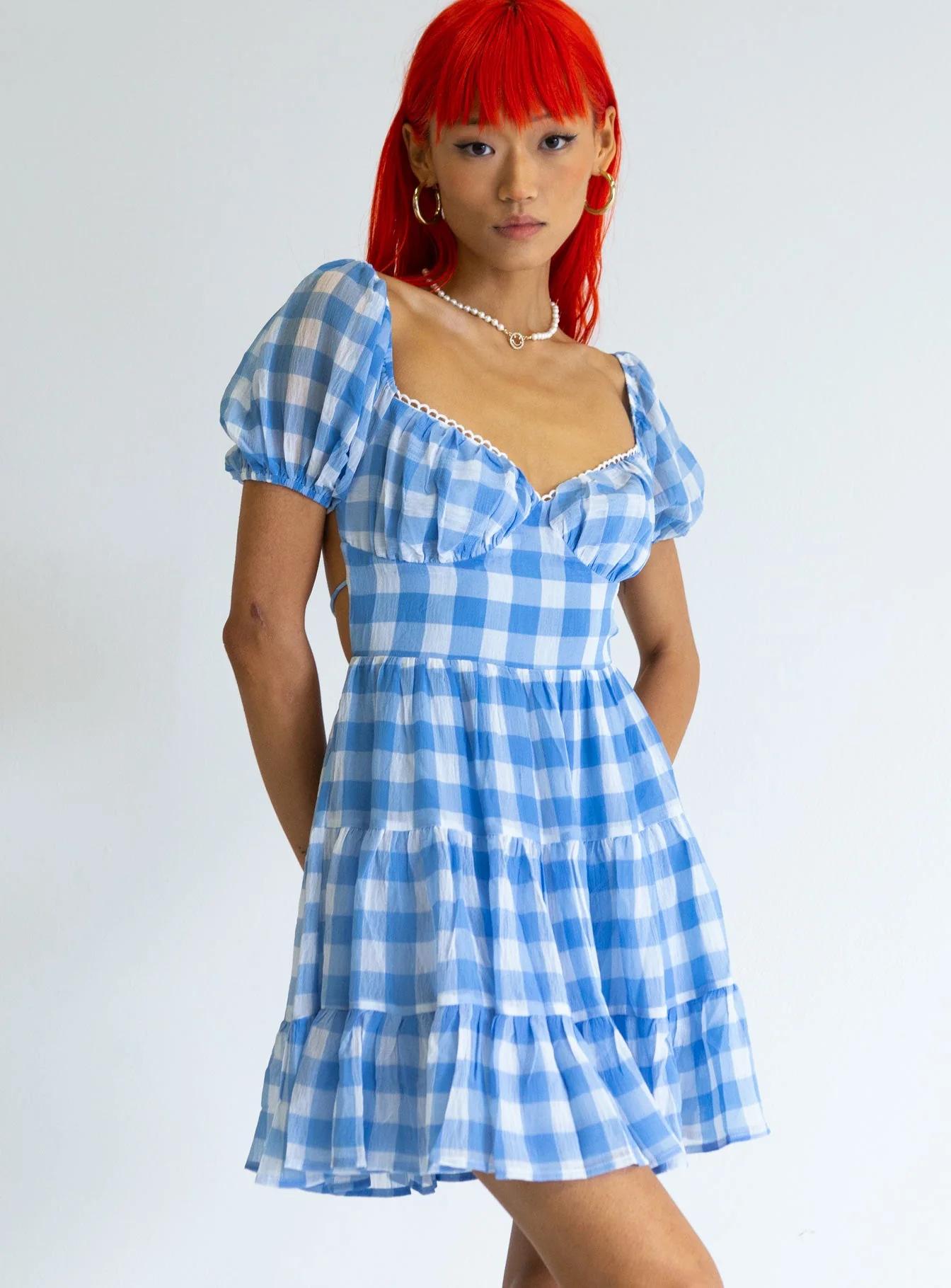 Danny Mini Dress Blue - Image 3