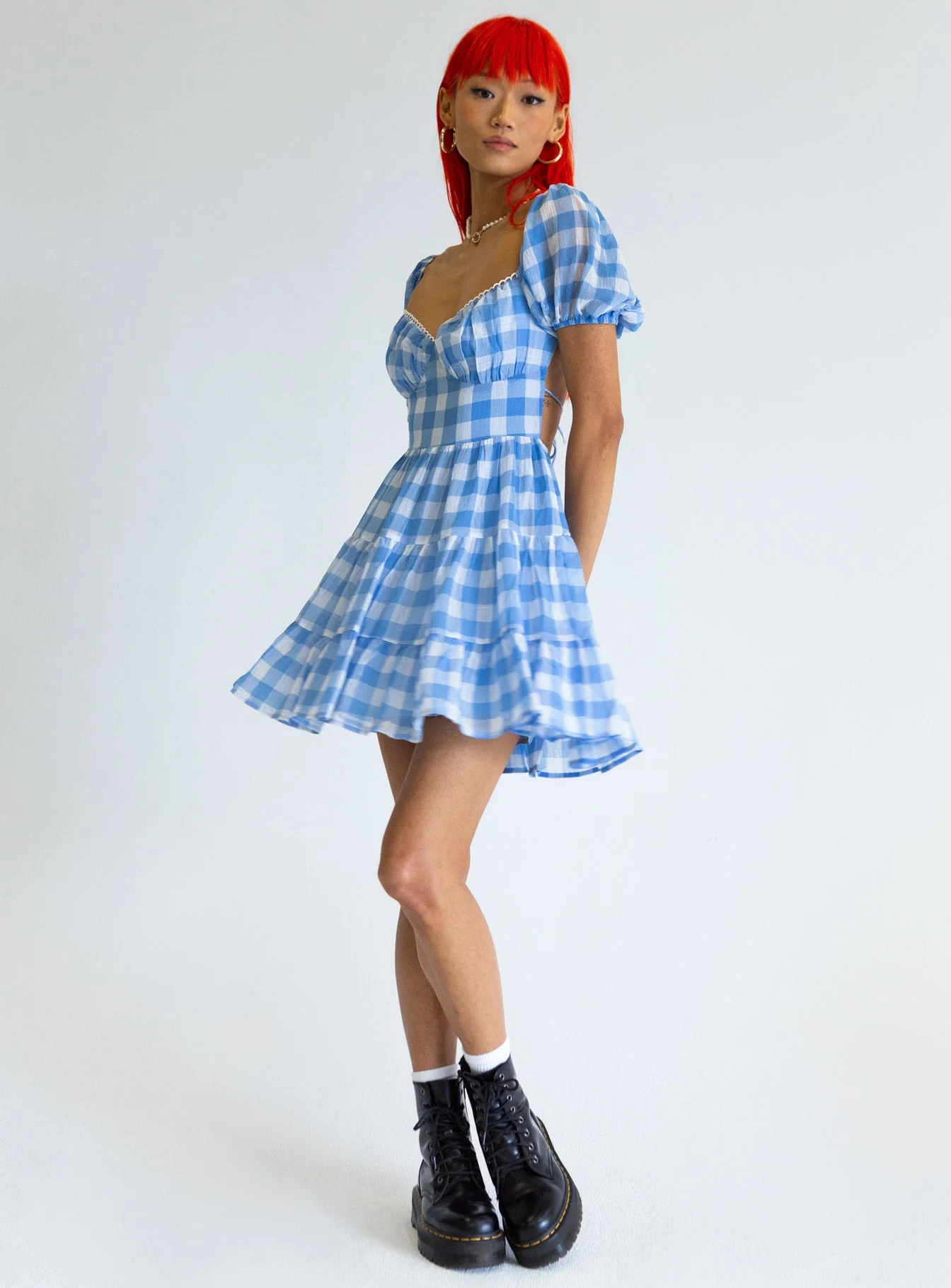 Danny Mini Dress Blue - Image 4