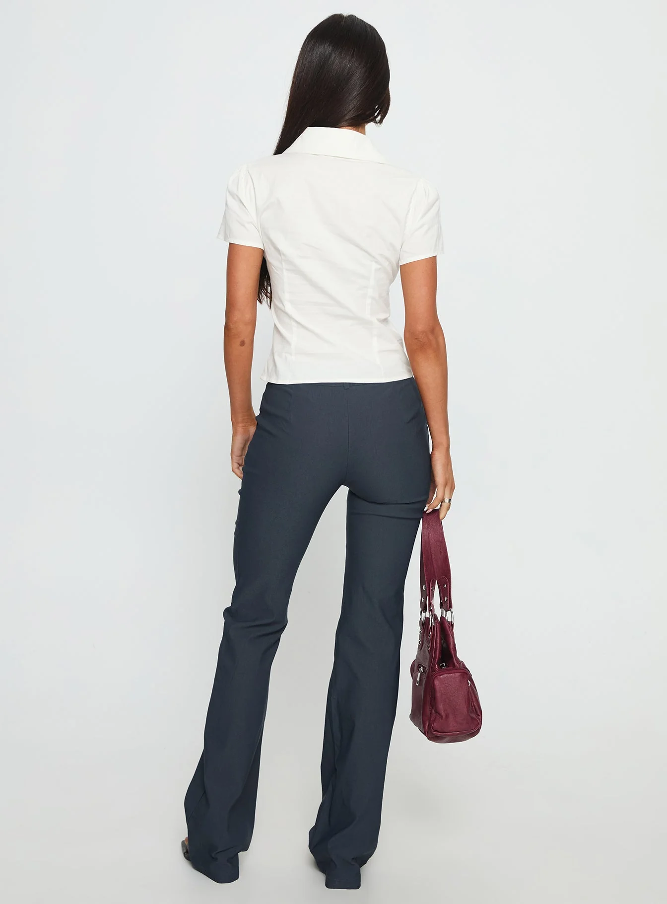 Dariana Flare Pant Charcoal - Image 5
