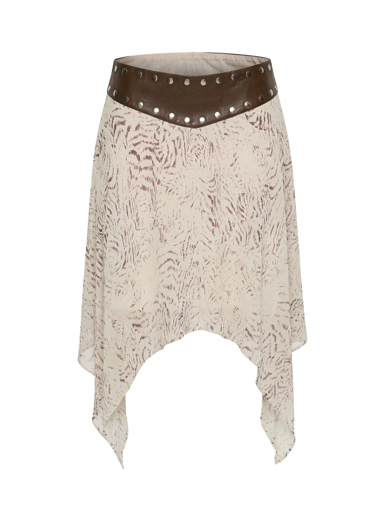 Dark Mirage Asymmetrical Midi Skirt Multi - Image 9