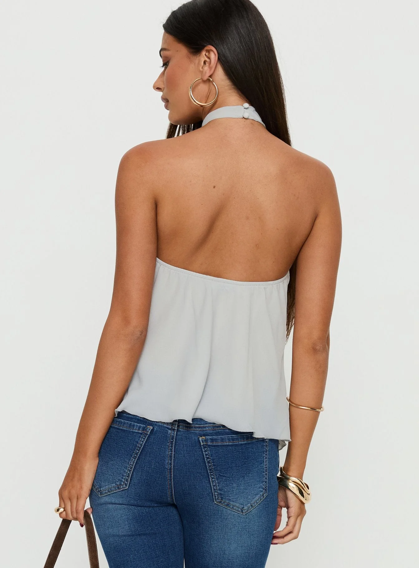 Darlinn Hardware Detail Top Grey - Image 4
