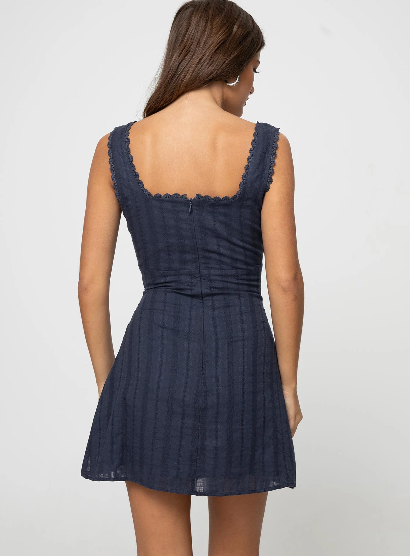 Dasha Mini Dress Navy Petite - Image 5