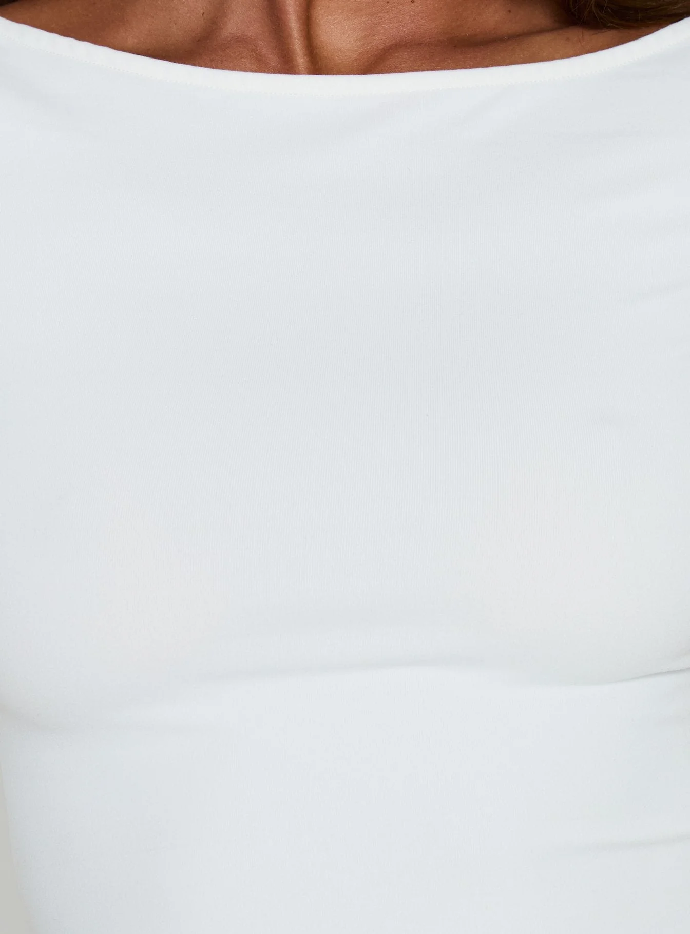 Daily Define Boatneck 3/4 Sleeve Top White - Image 6