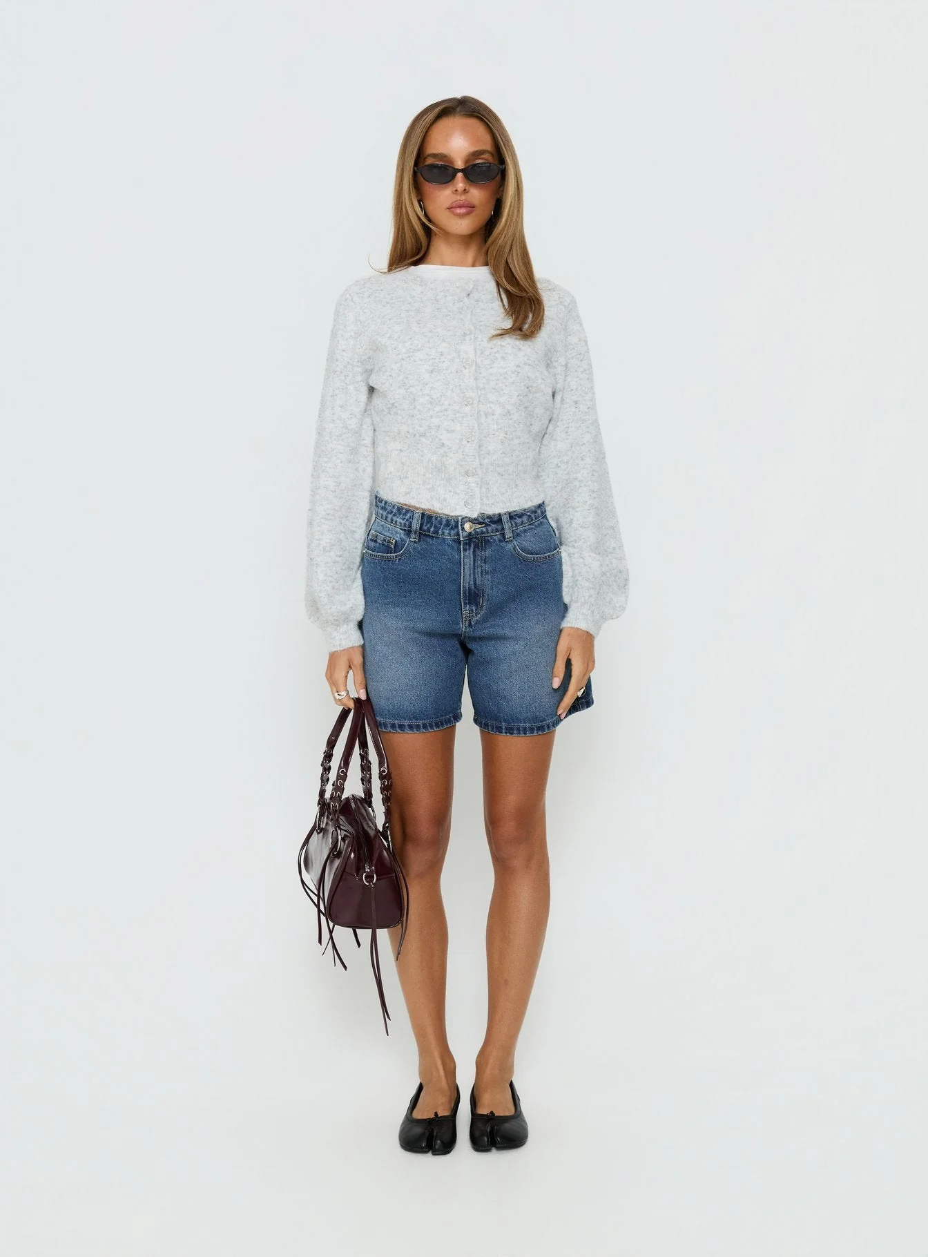 Dawsen Button Down Cardigan Grey - Image 7