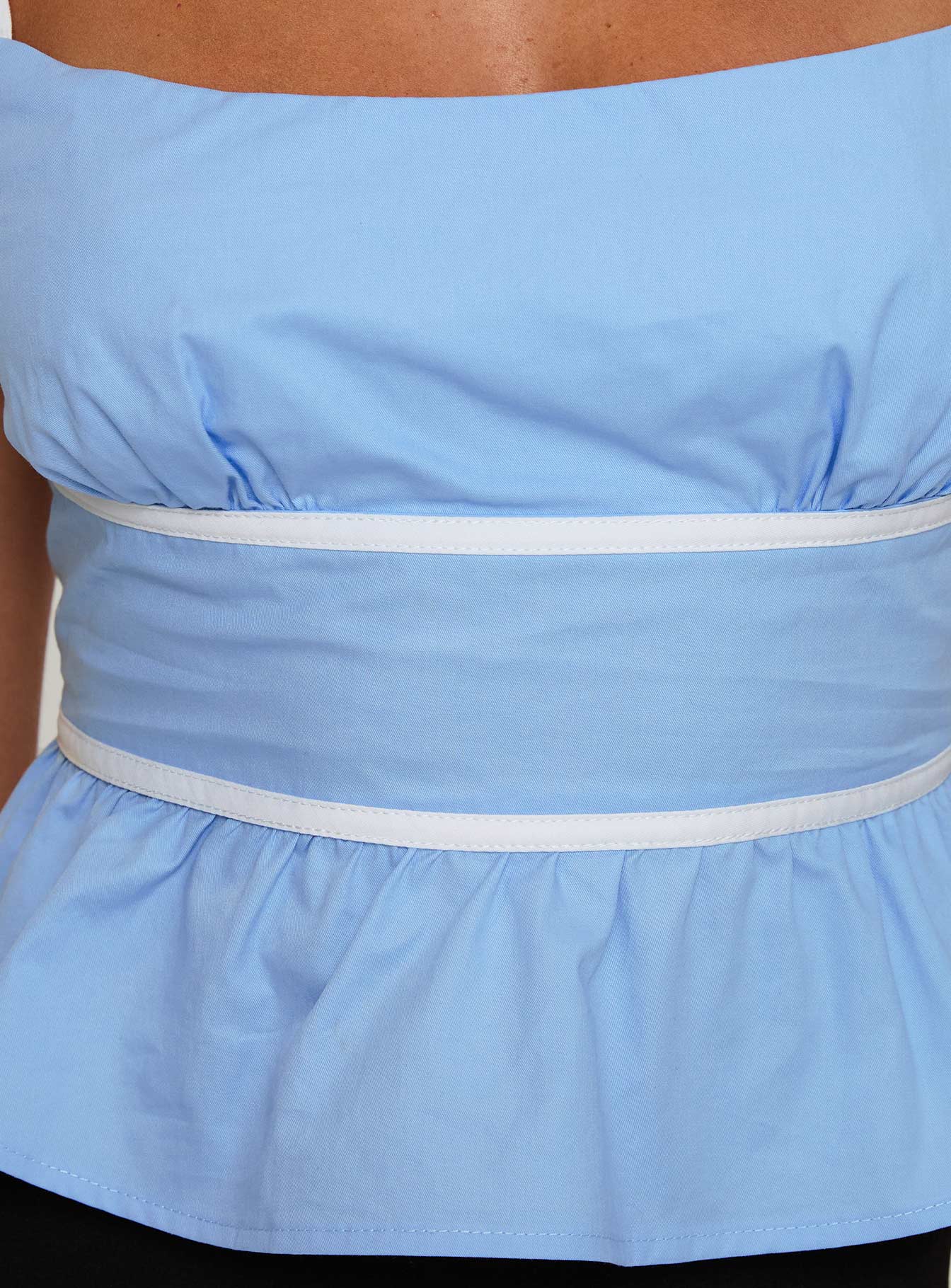 Daxon Top Blue / White - Image 6