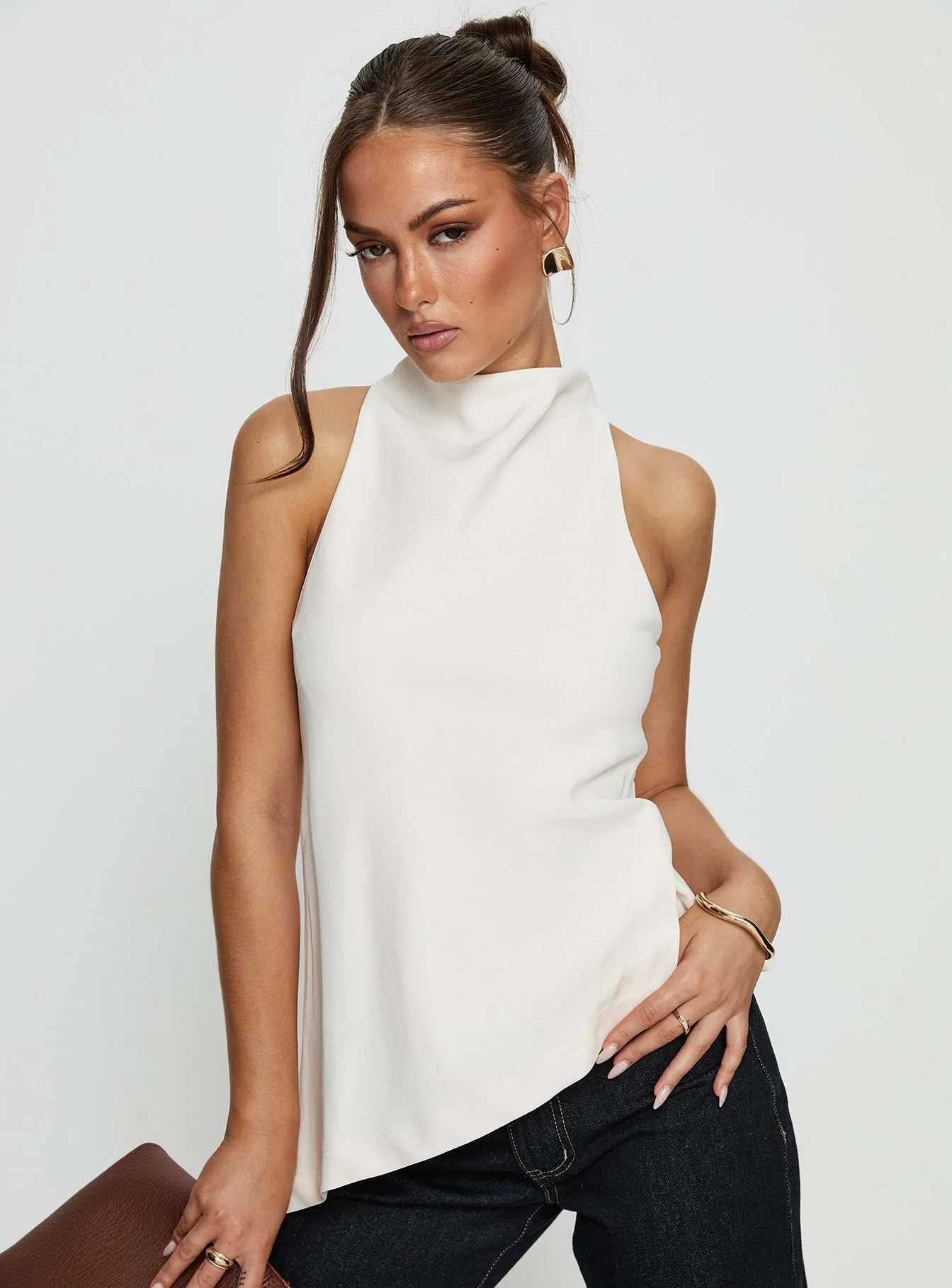 Days Get Dark Asymmetrical Top Cream - Image 8