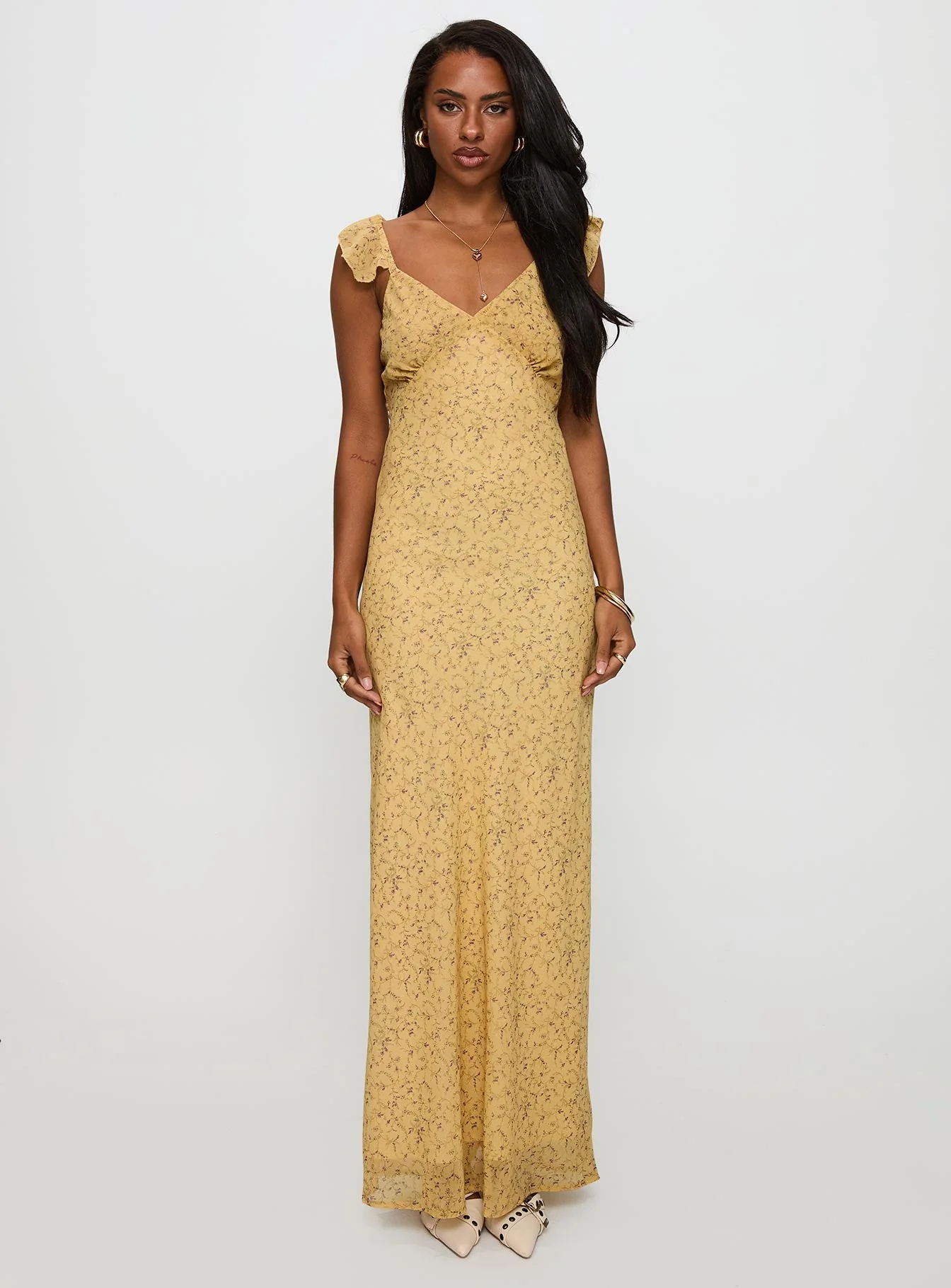 Dearlie Frill Maxi Dress Multi - Image 7