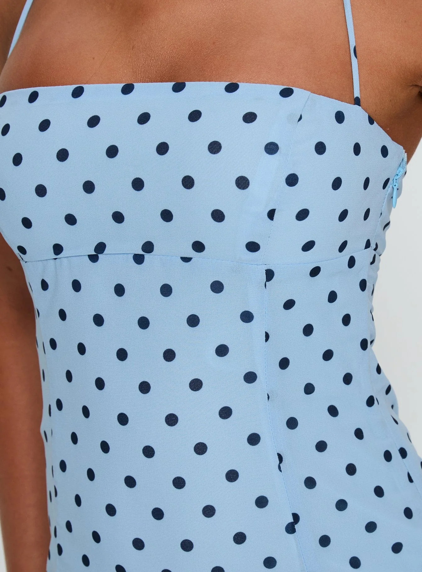 Delamere Mini Dress Blue / Navy Polka - Image 6