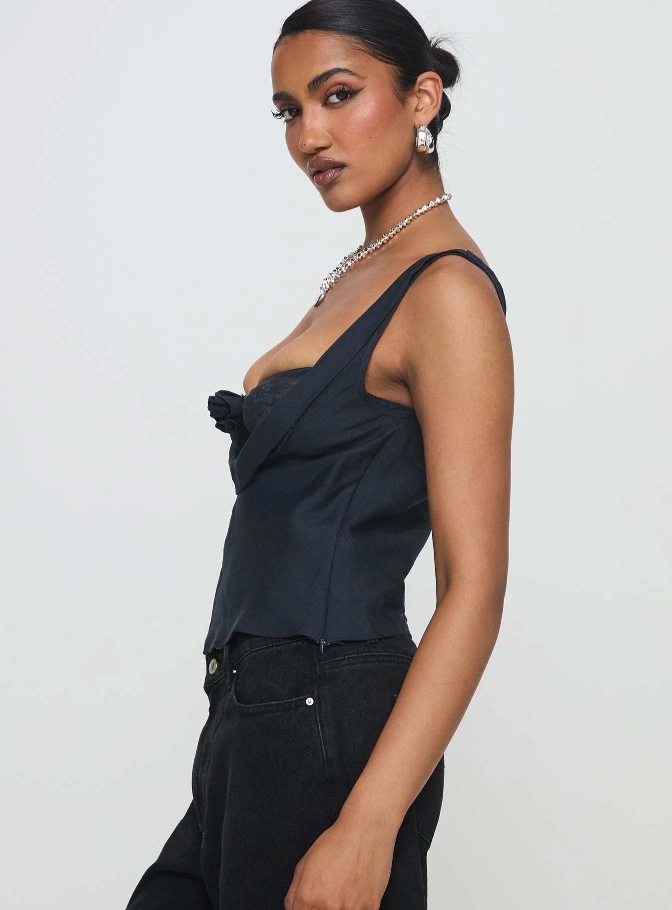Delilah Top Navy - Image 4