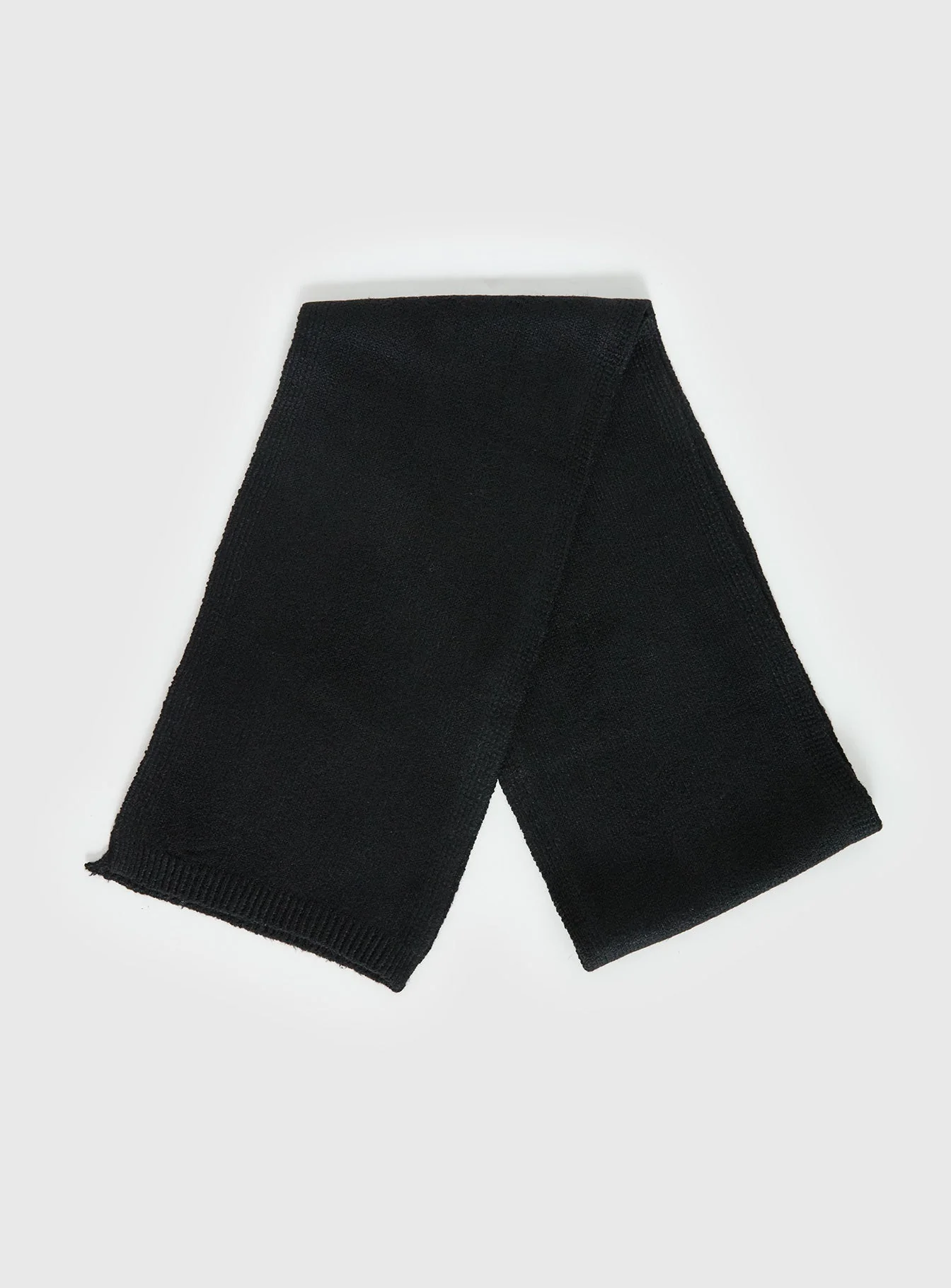 Delyla Knit Scarf Black - Image 2