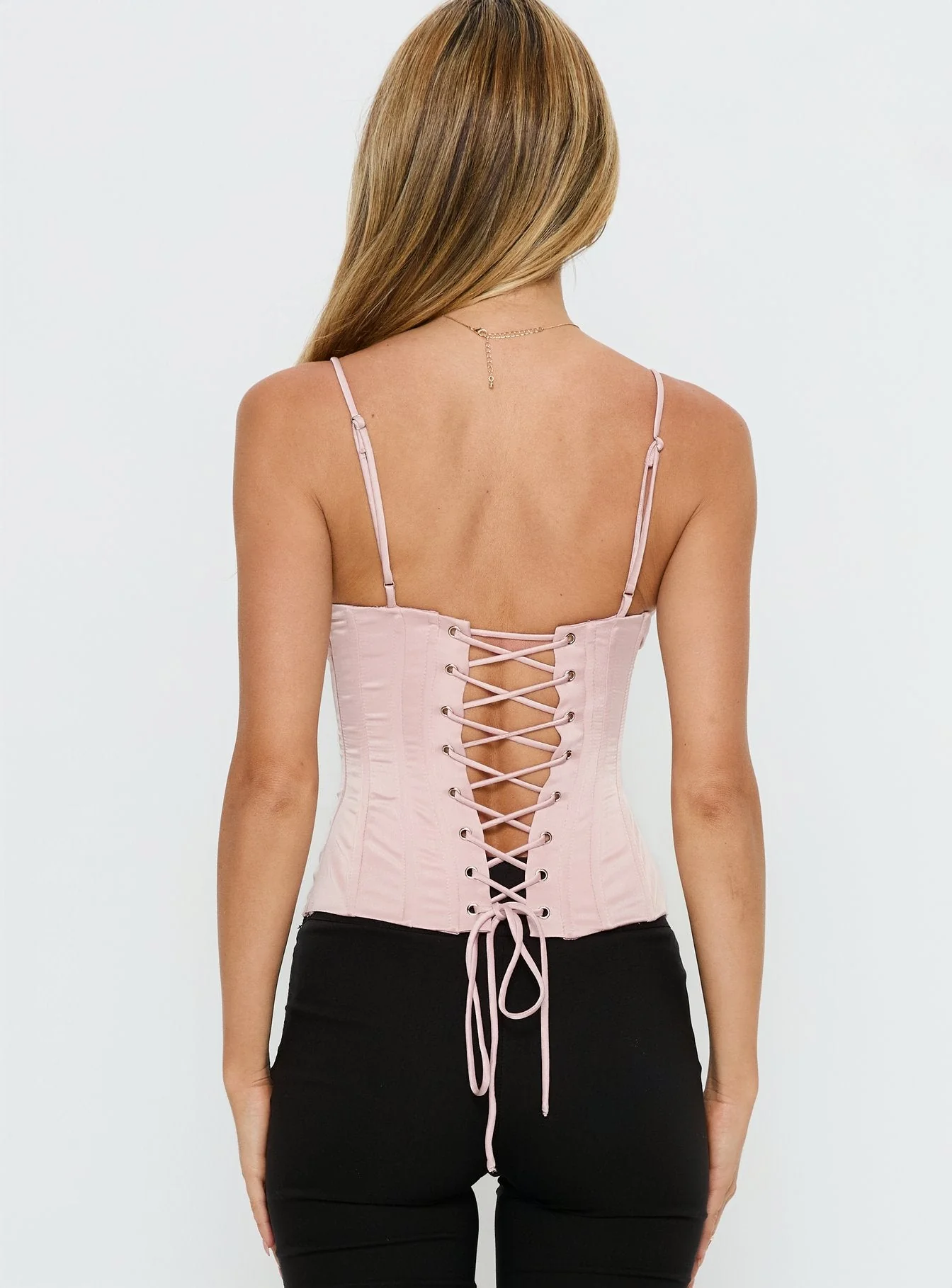 Devonna Corset Beaded Top Pink - Image 5