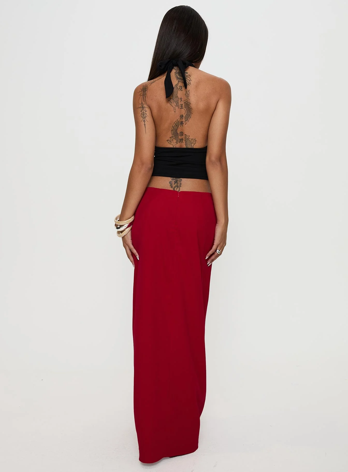 Devoted Maxi Skirt Red - Image 5