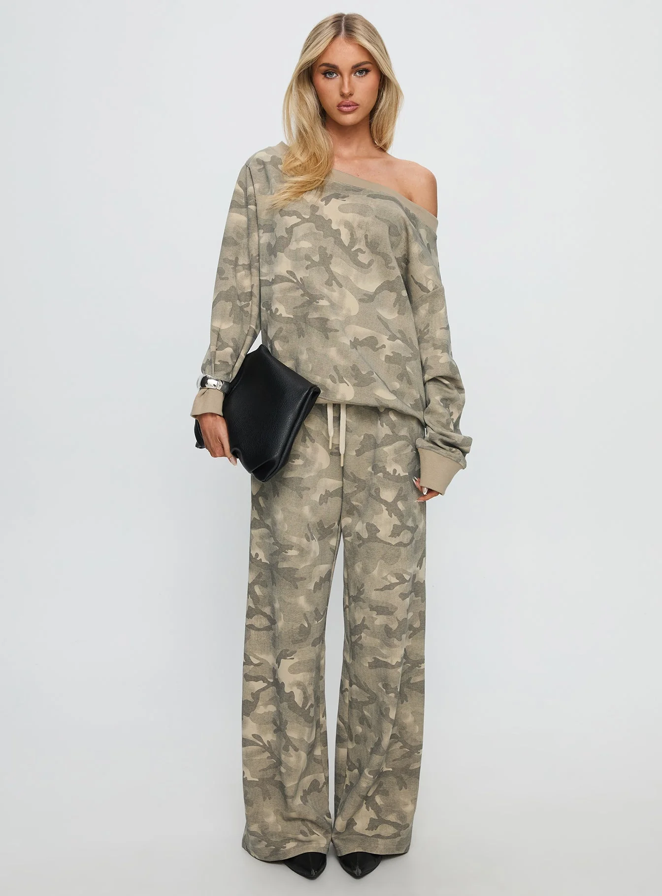 Dodie Wide Leg Pants Camo - Image 7