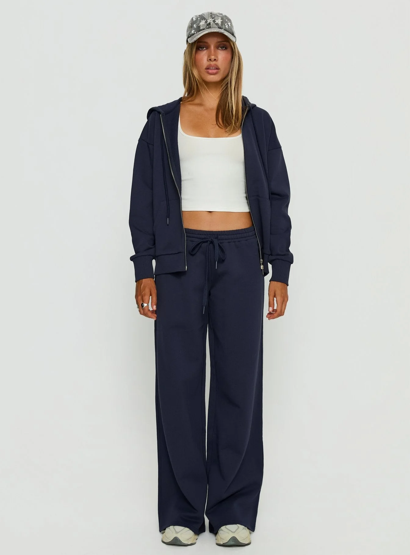Dodie Wide Leg Pants Navy - Image 7