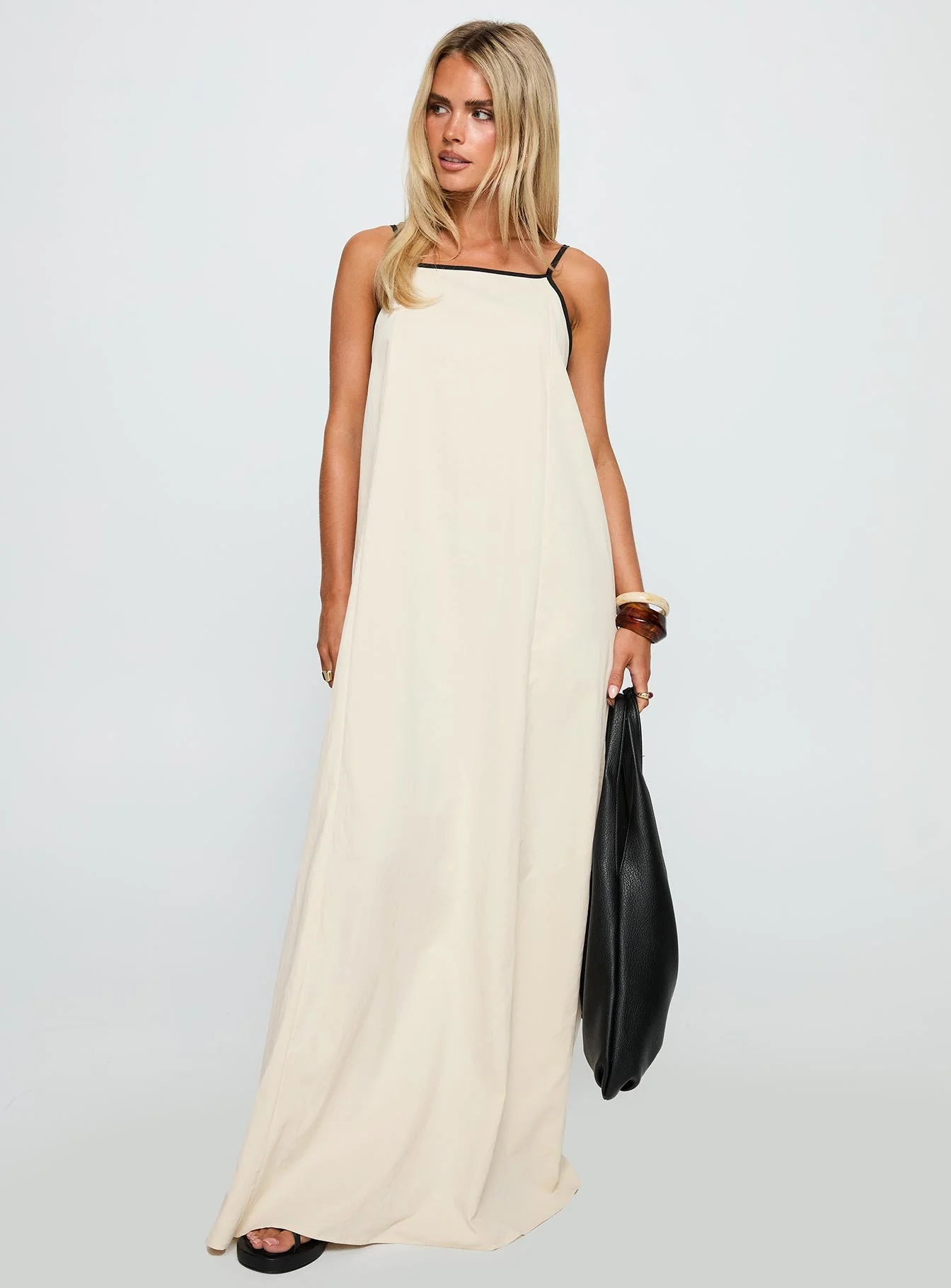 Dominik Maxi Dress Cream - Image 2