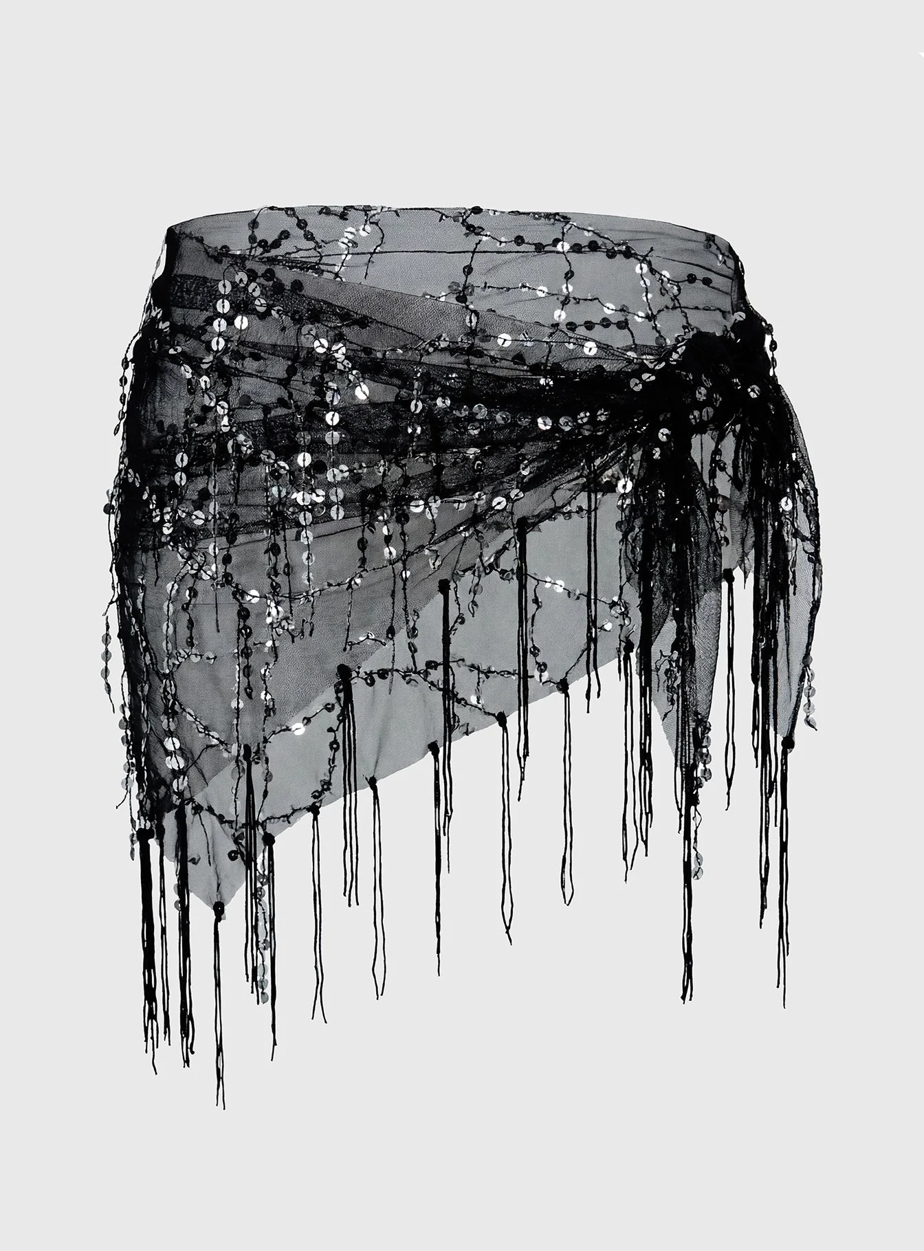 Eager Heart Sarong Sequin Black / Silver - Image 2
