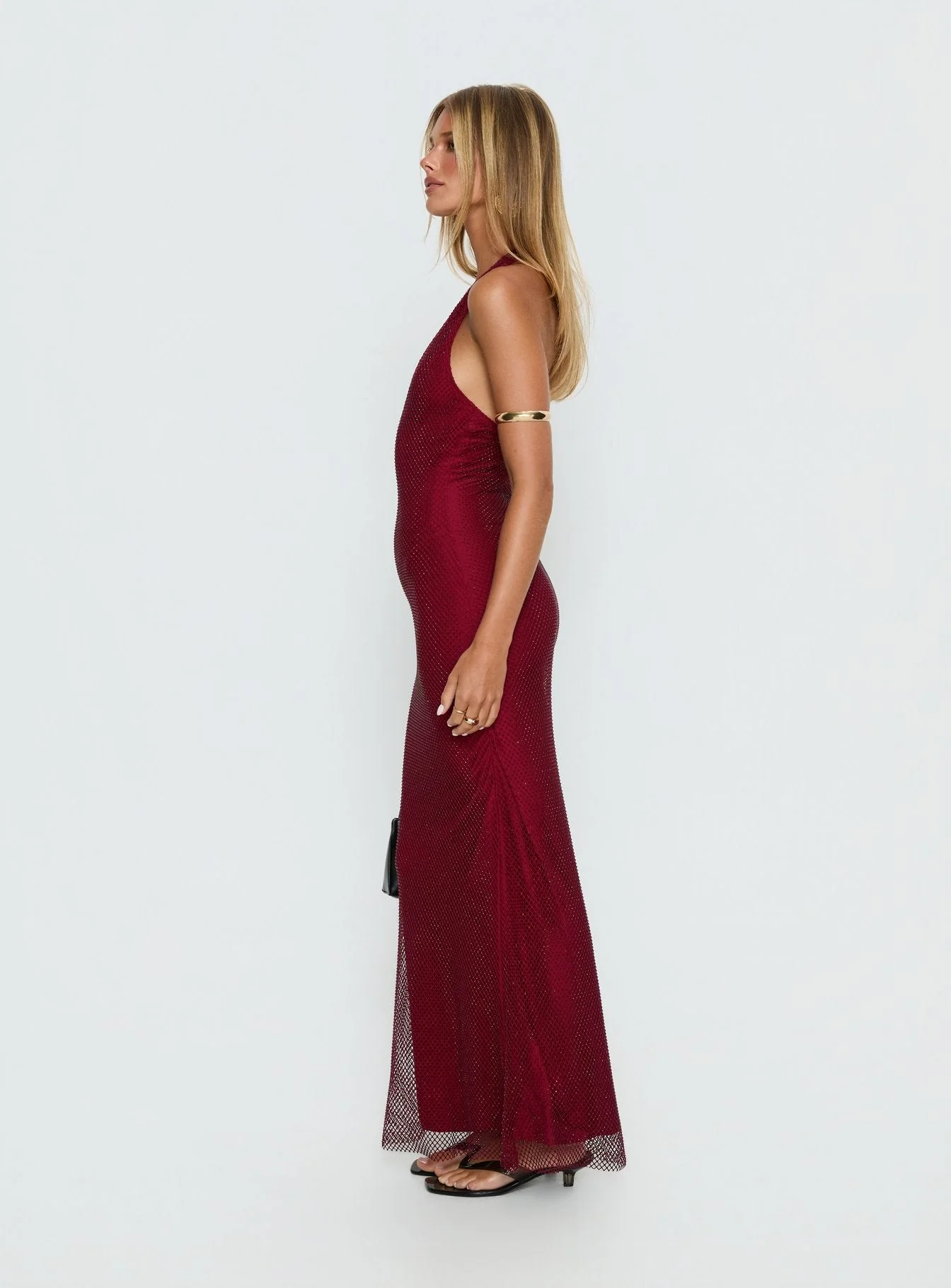 Earls Halter Maxi Dress Red - Image 3