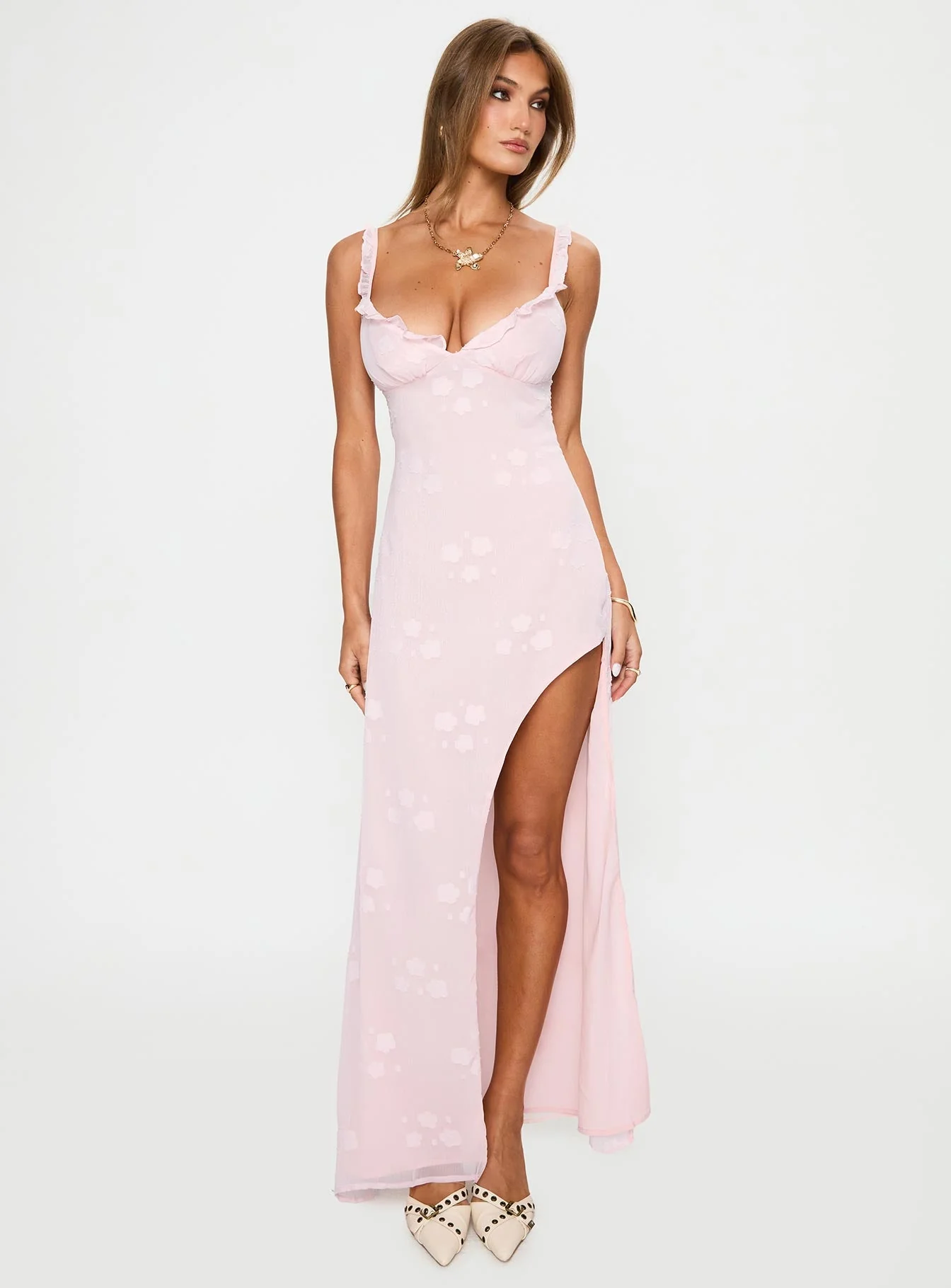 East Of Eden Maxi Dress Pink - Image 3