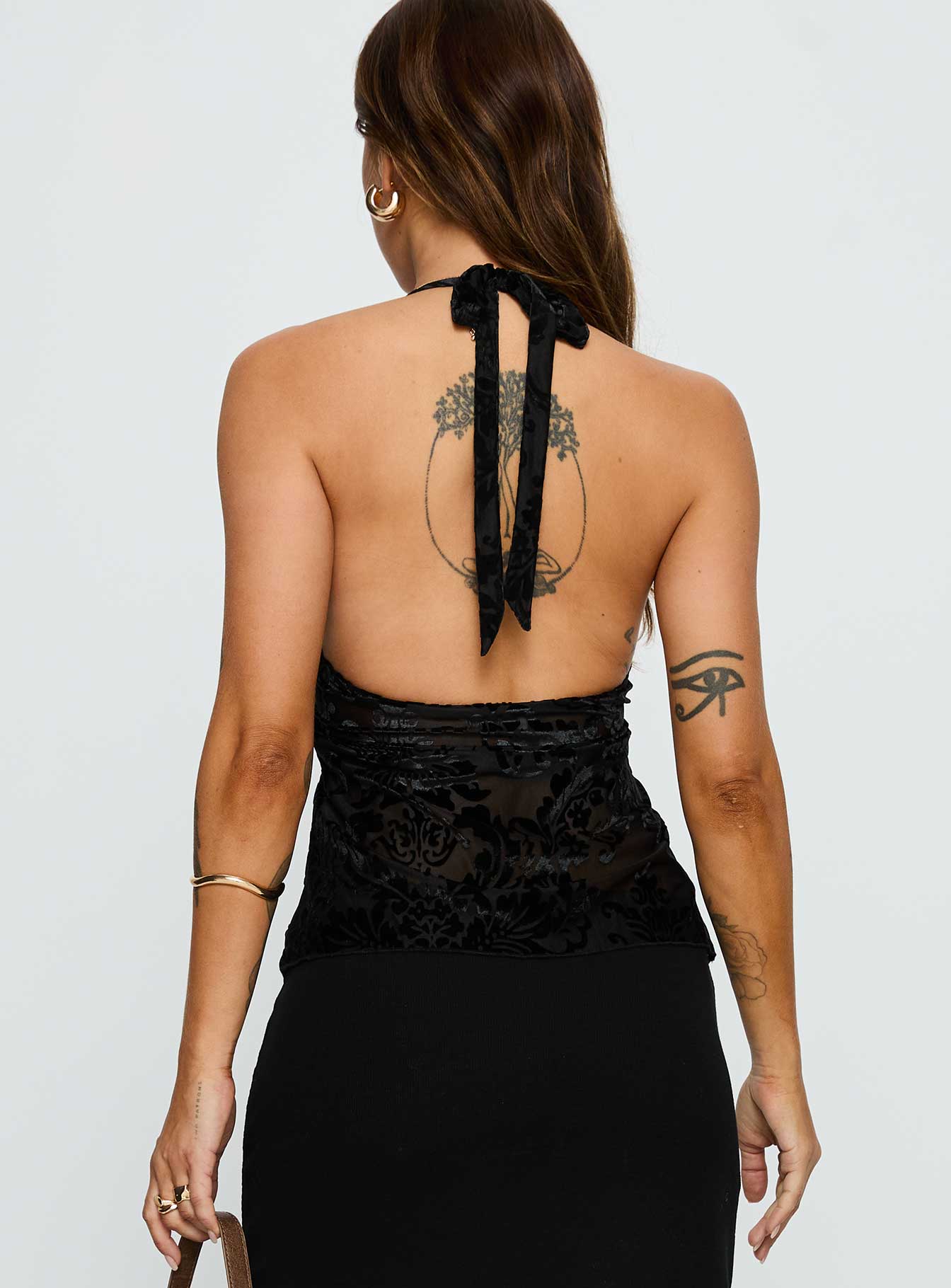 Eccentric Halter Top Black - Image 5