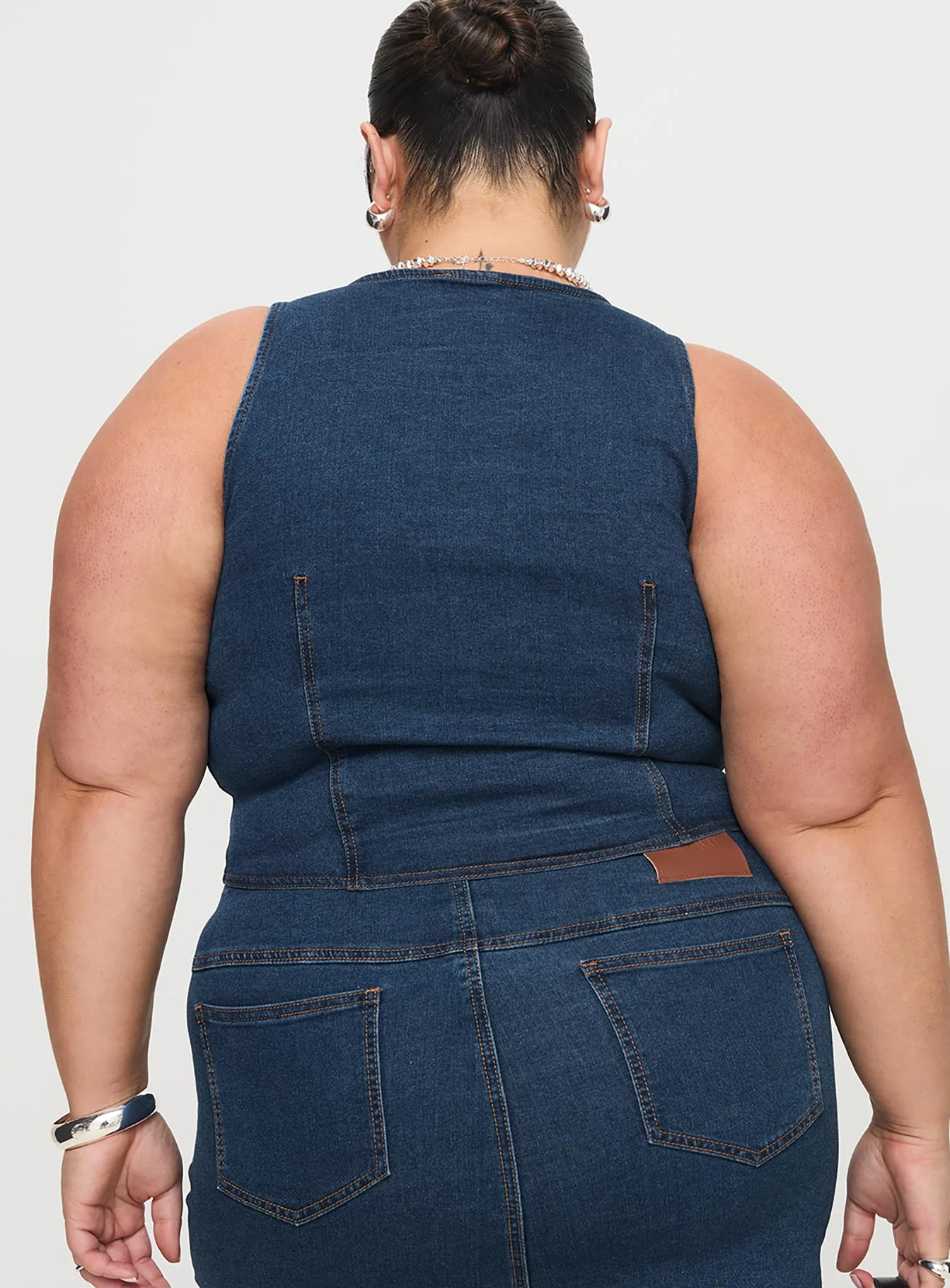 Edenette Top Mid Blue Wash Curve - Image 5
