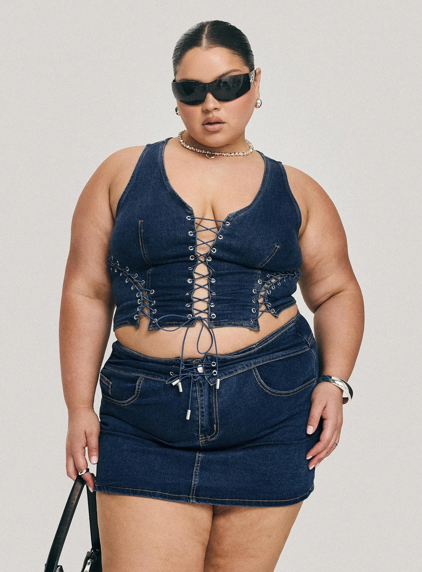 Edenette Top Mid Blue Wash Curve - Image 8