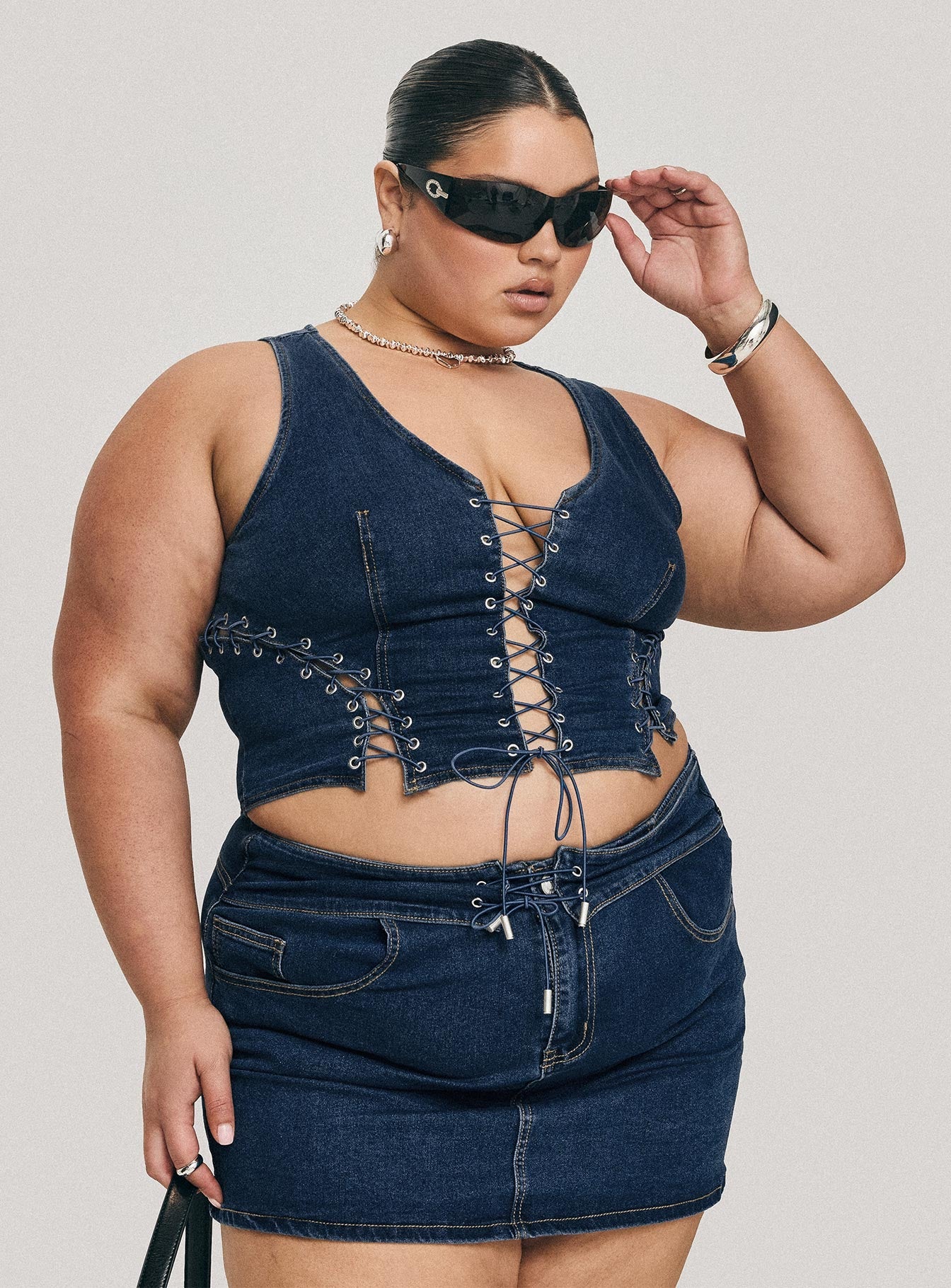 Edenette Top Mid Blue Wash Curve - Image 9