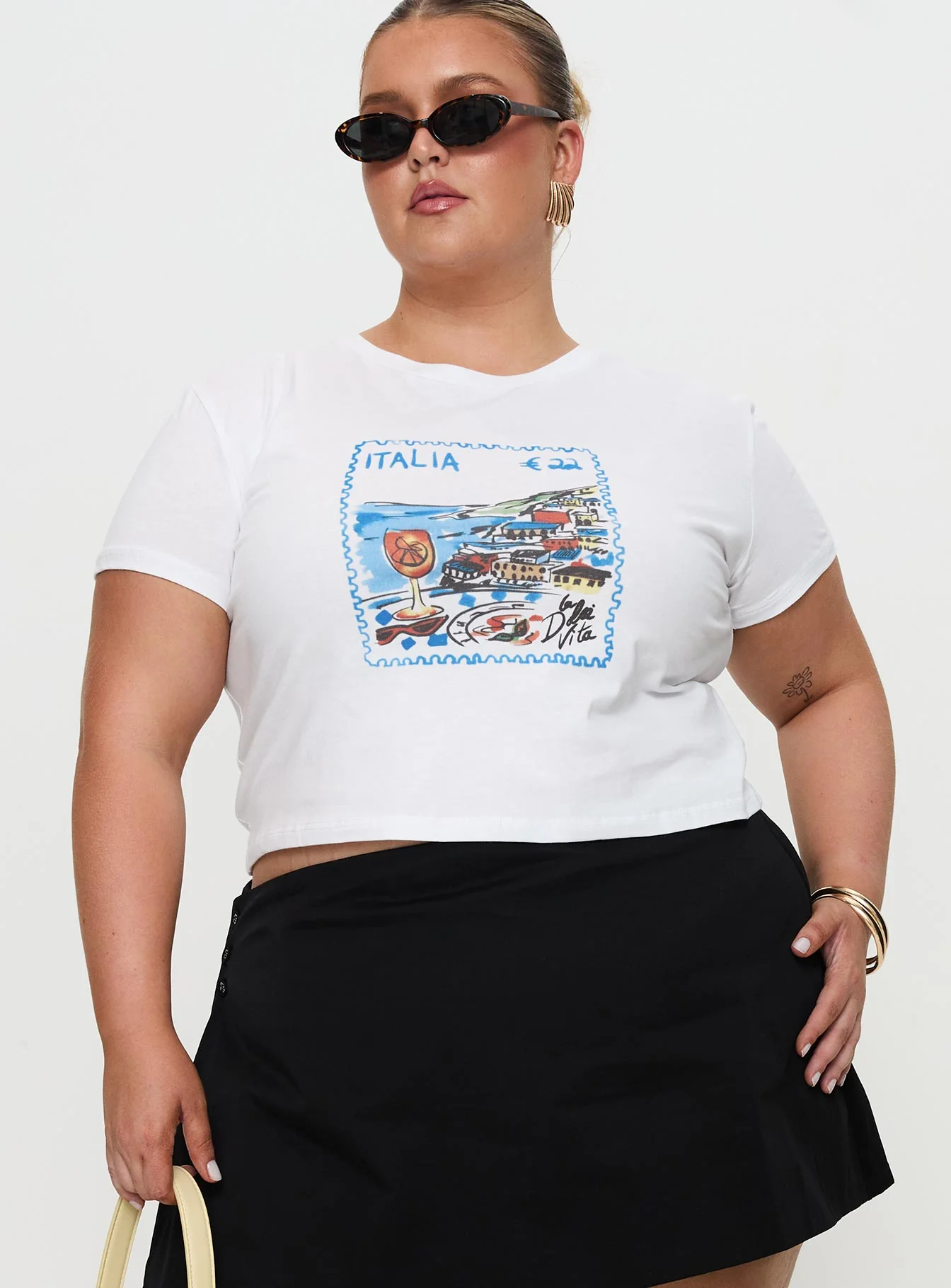 Edenia Tee White Curve - Image 2