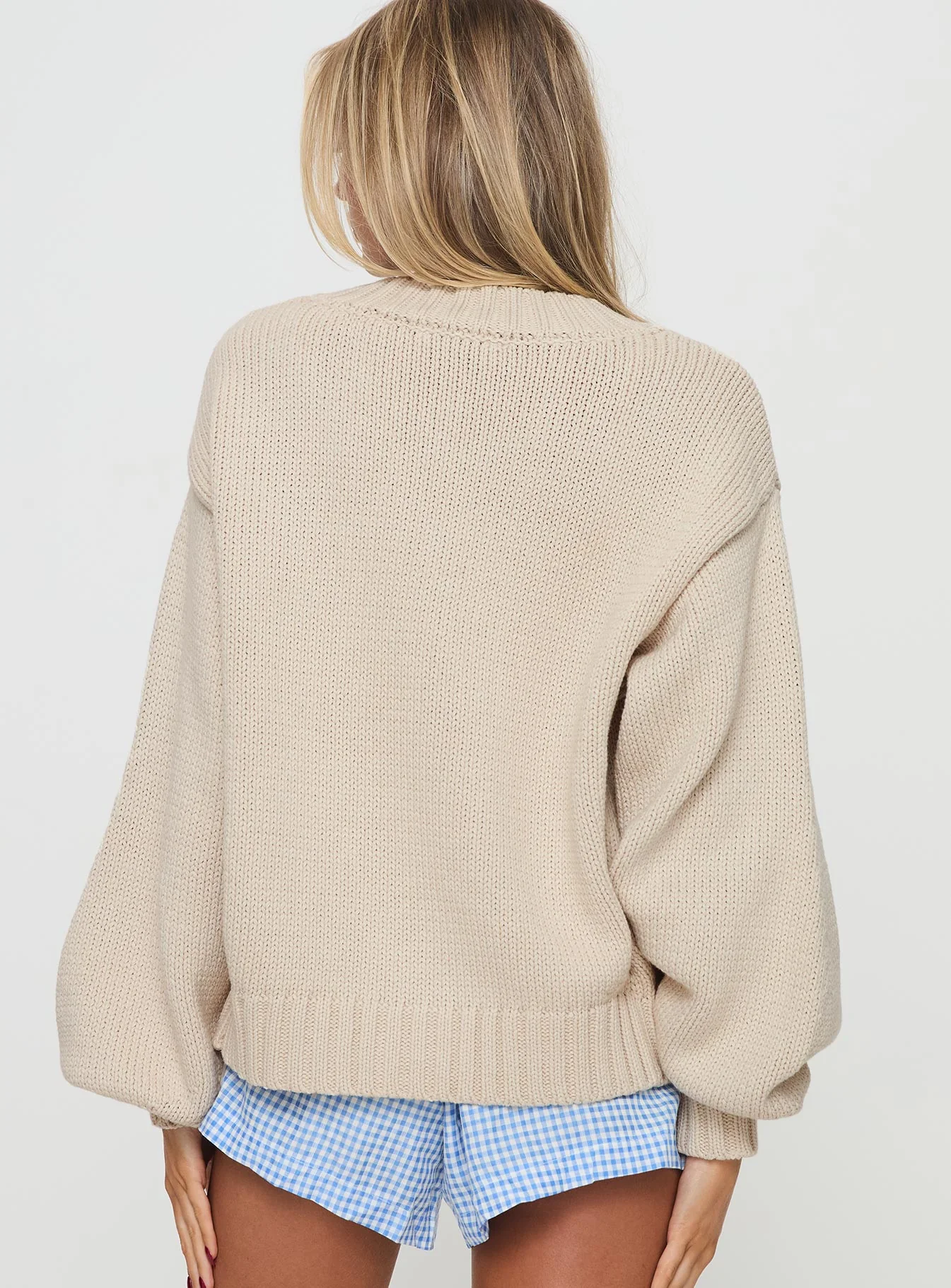 Edern Cardigan Cream - Image 5