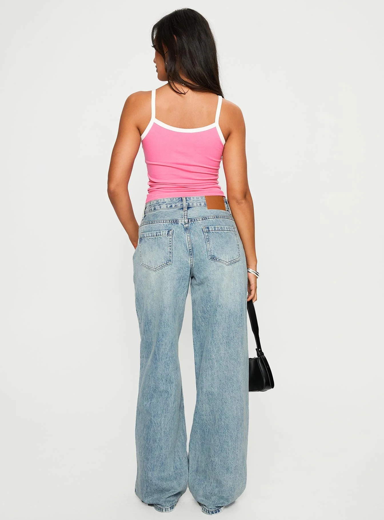 Edge Of Town Mid Rise Straight Leg Jeans Vintage Blue - Image 5