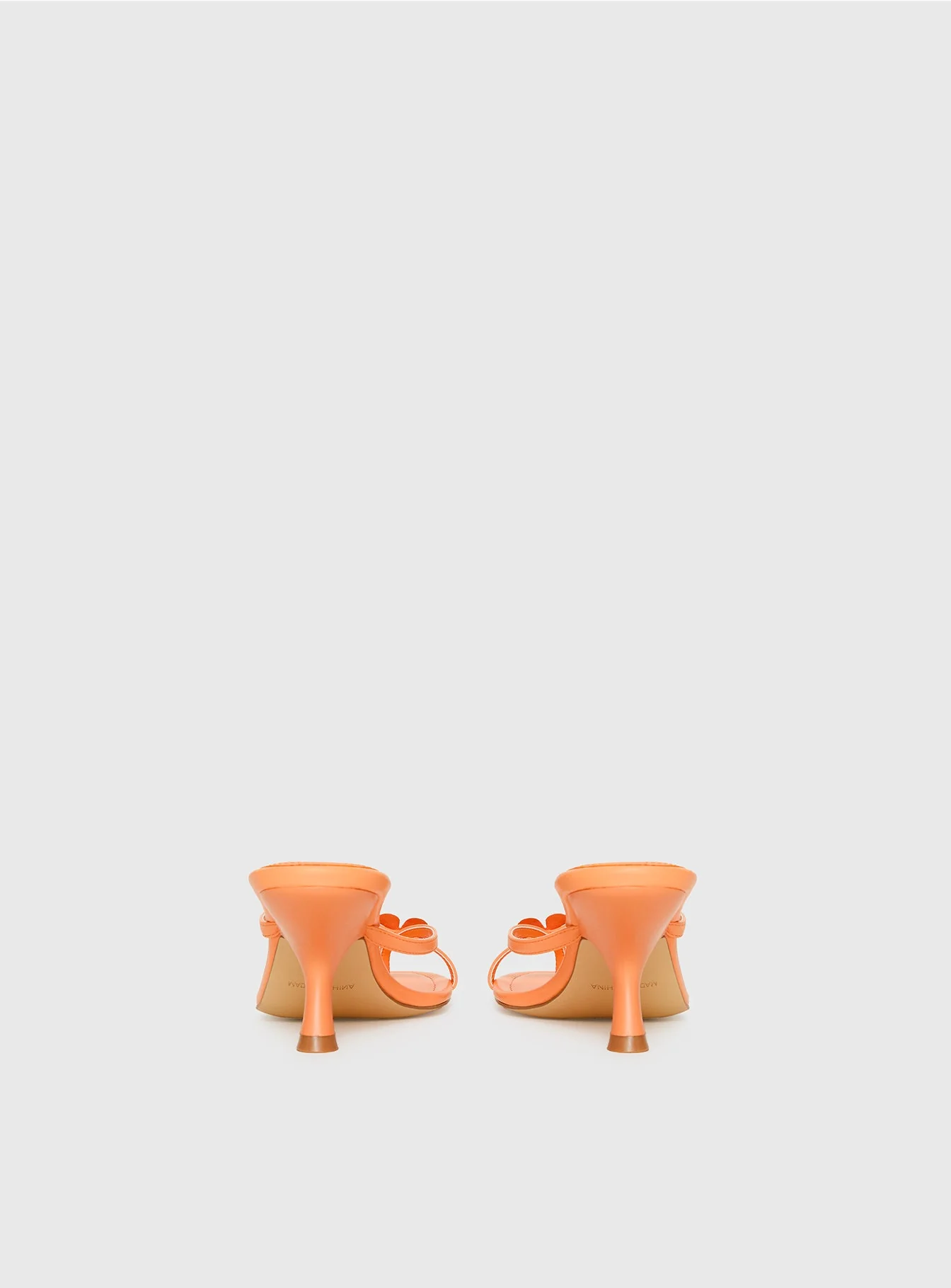 Electrified Floral Thong Heels Orange Sorbet - Image 4