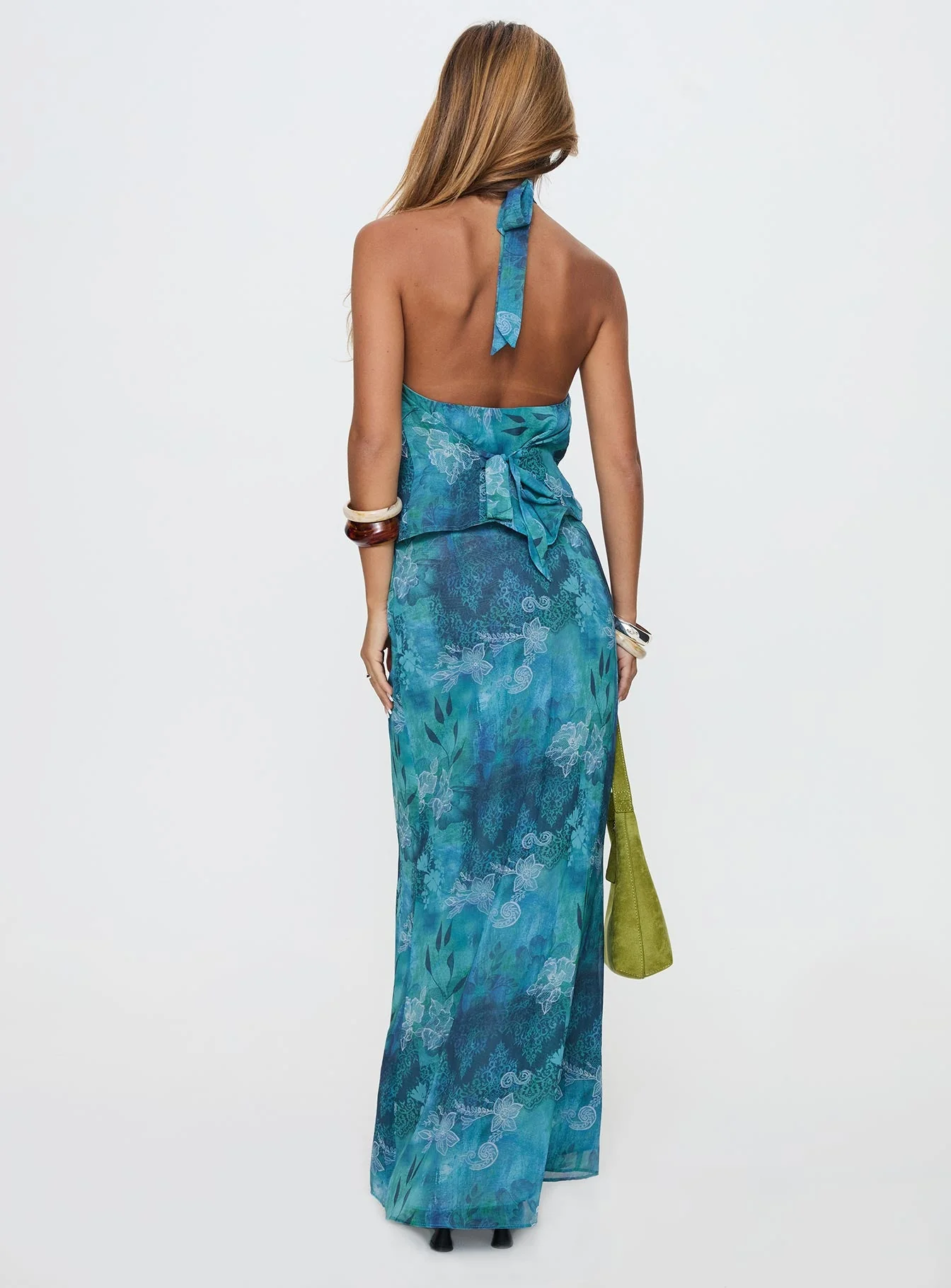 Eleganza Maxi Skirt Blue Multi - Image 5