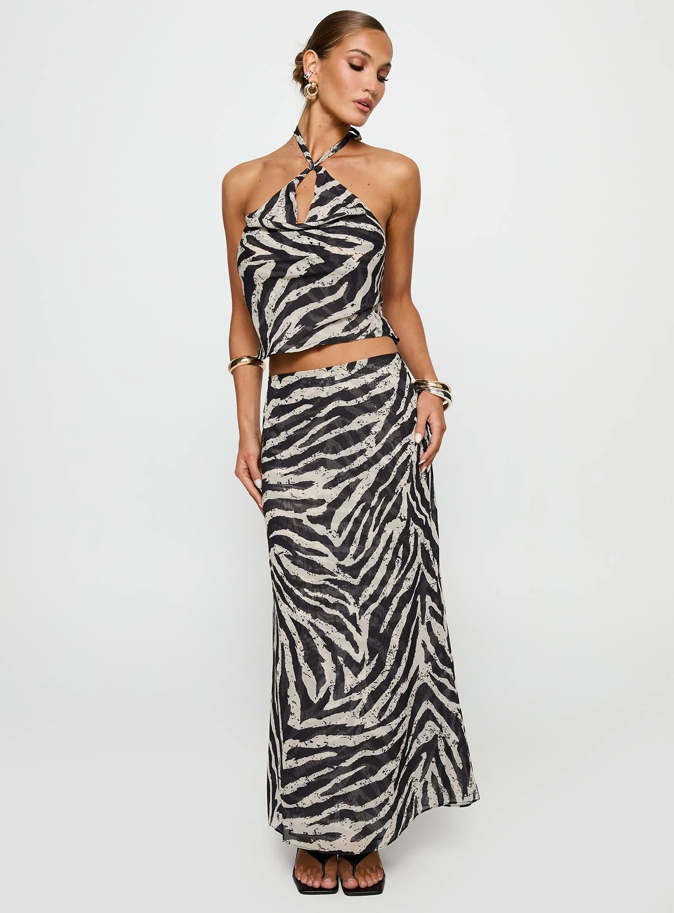 Eleganza Maxi Skirt Zebra - Image 2
